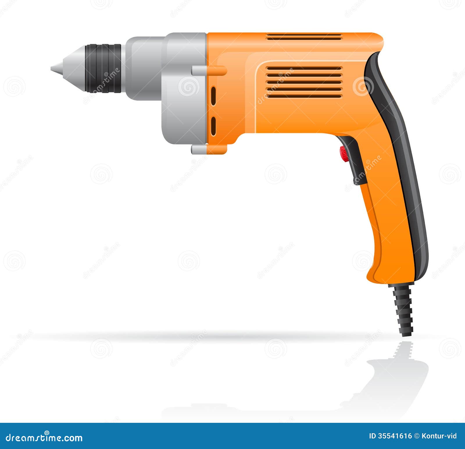 Electric Drill Vector Illustration Royalty Free Stock Image Image