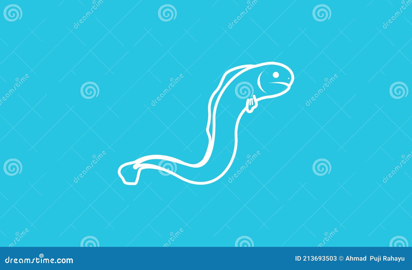 Electric Eels Logo Vector Symbol Icon Design Illustration Stock Vector