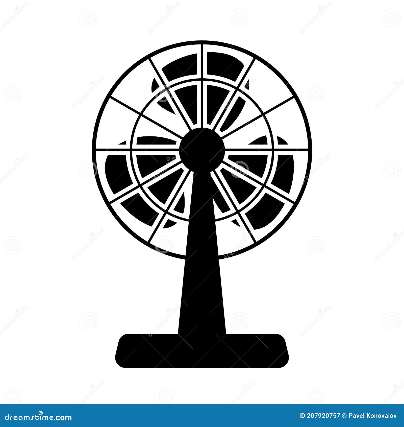 Electric Fan Icon stock vector. Illustration of office 207920757