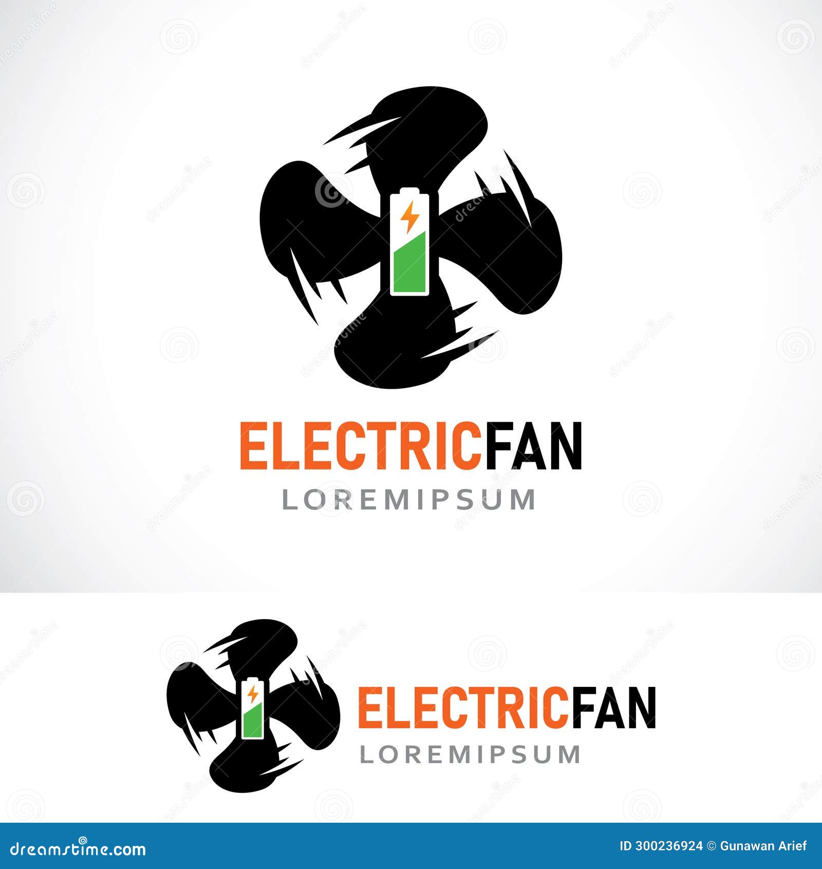 Electric Fan Logo Design Template Stock Illustration Illustration of