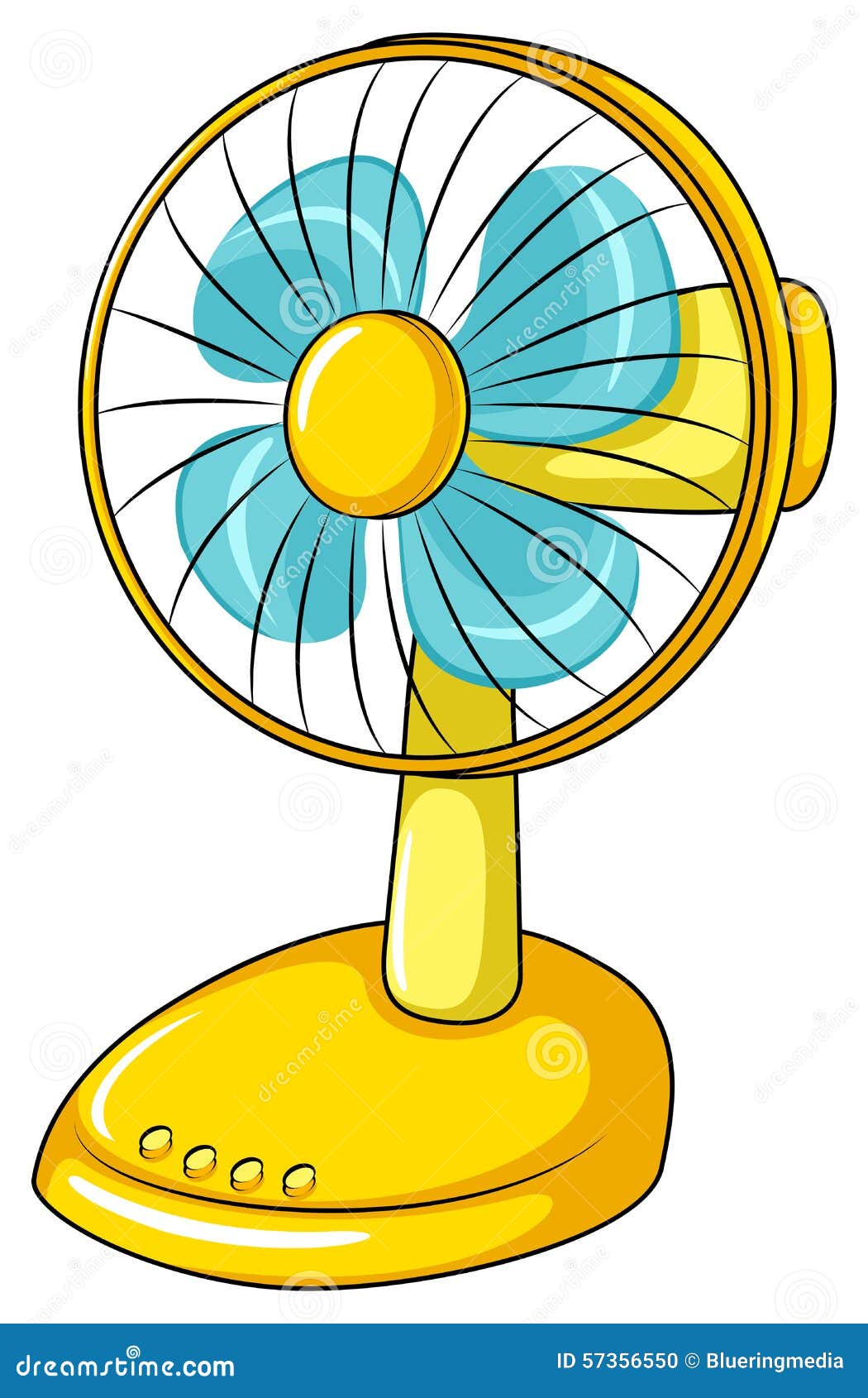 Electric fan stock illustration. Illustration of plain 57356550