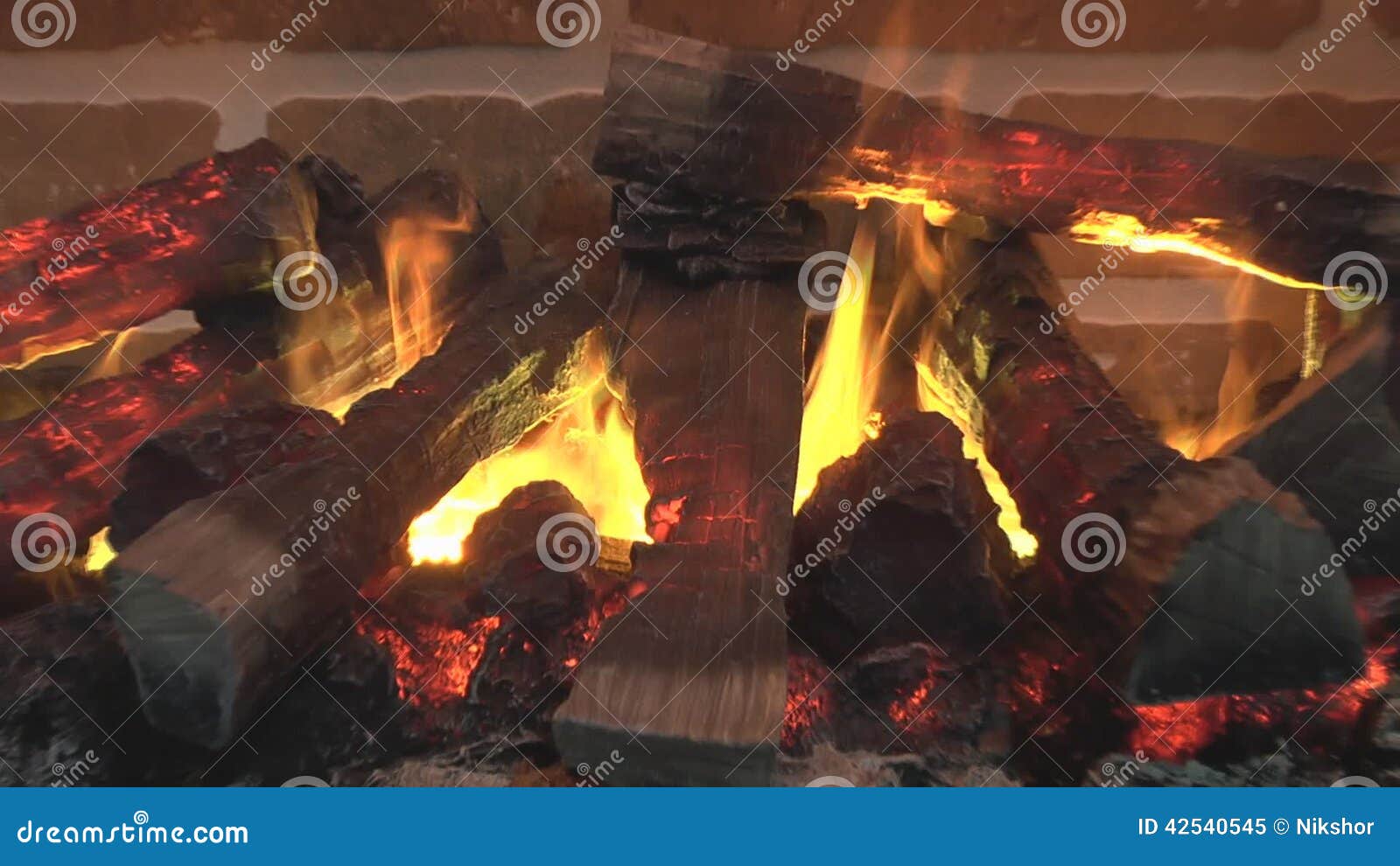 An Electric Fireplace Stock Video - Video: 42540545 - An Electric Fireplace Stock Video - Video: 42540545