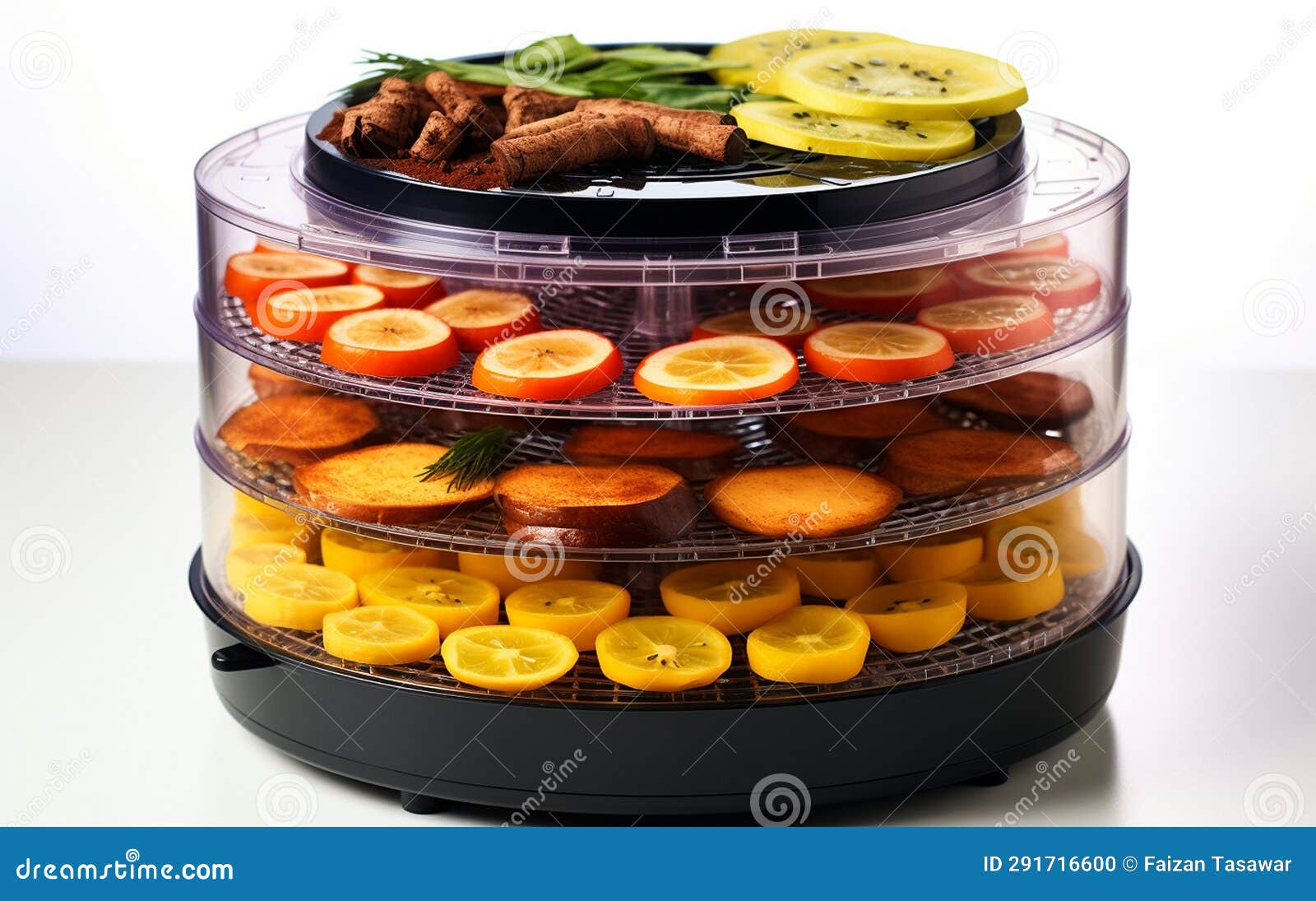 "Electric Food Dehydrator Against a White Background"Generative Ai