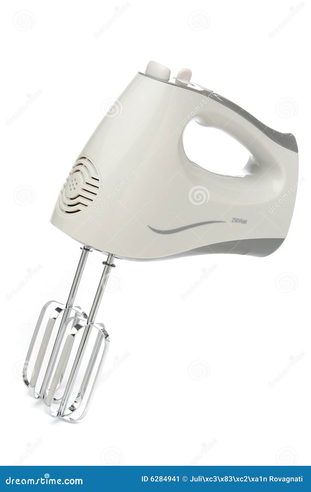 Electric food mixer stock image. Image of single, object 6284941