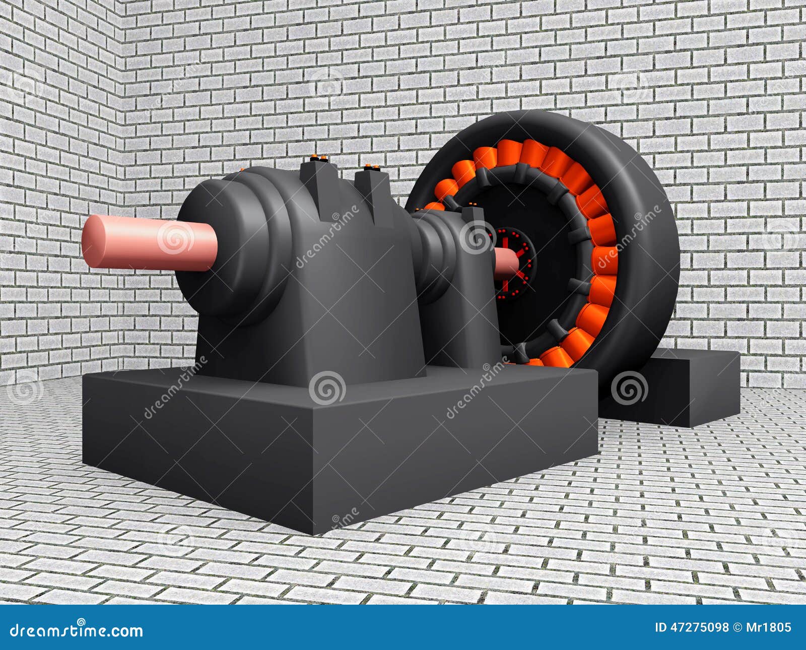 Electric Generator stock illustration. Illustration of computer 47275098