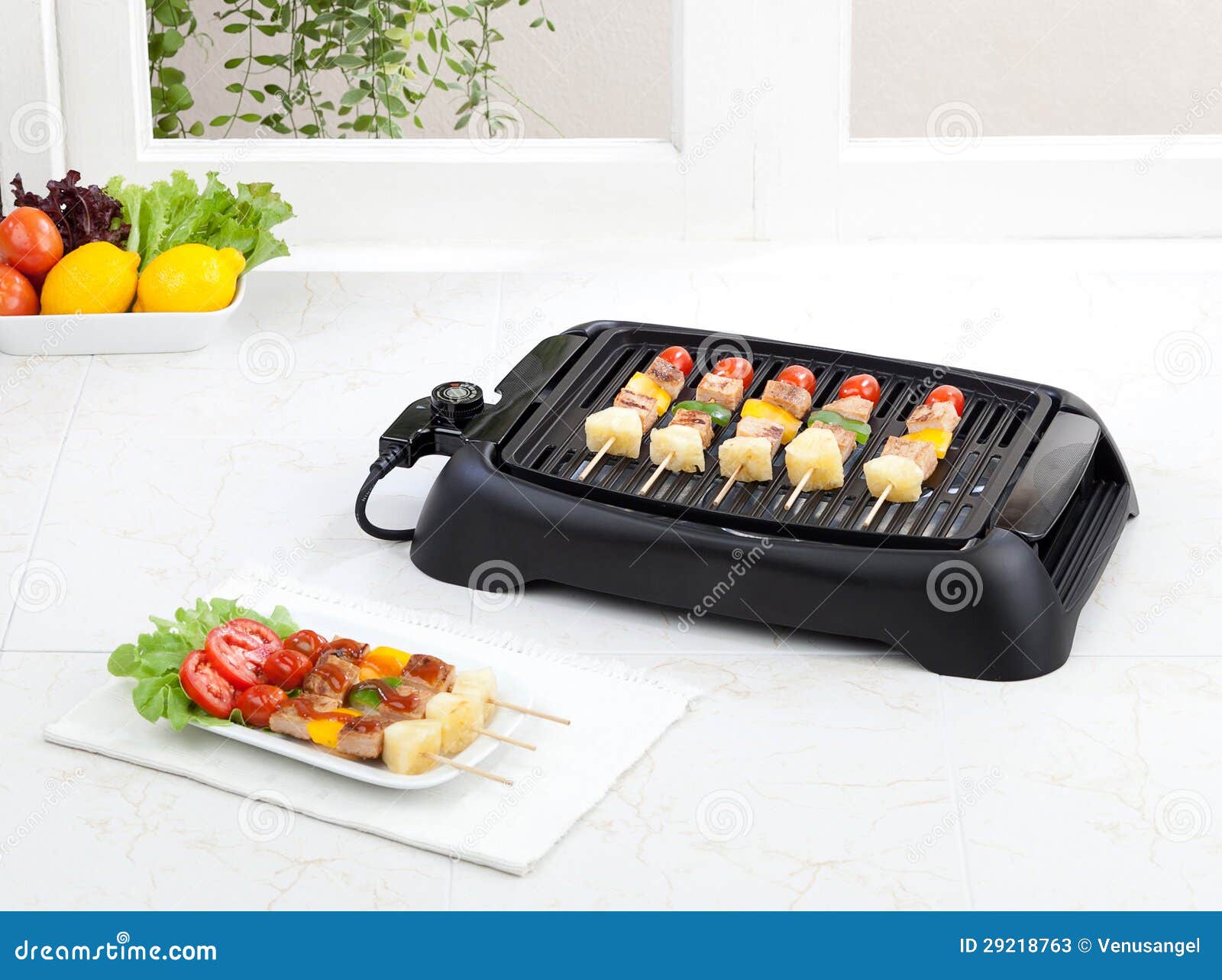 Electric grill stove stock image. Image of barbecued 29218763