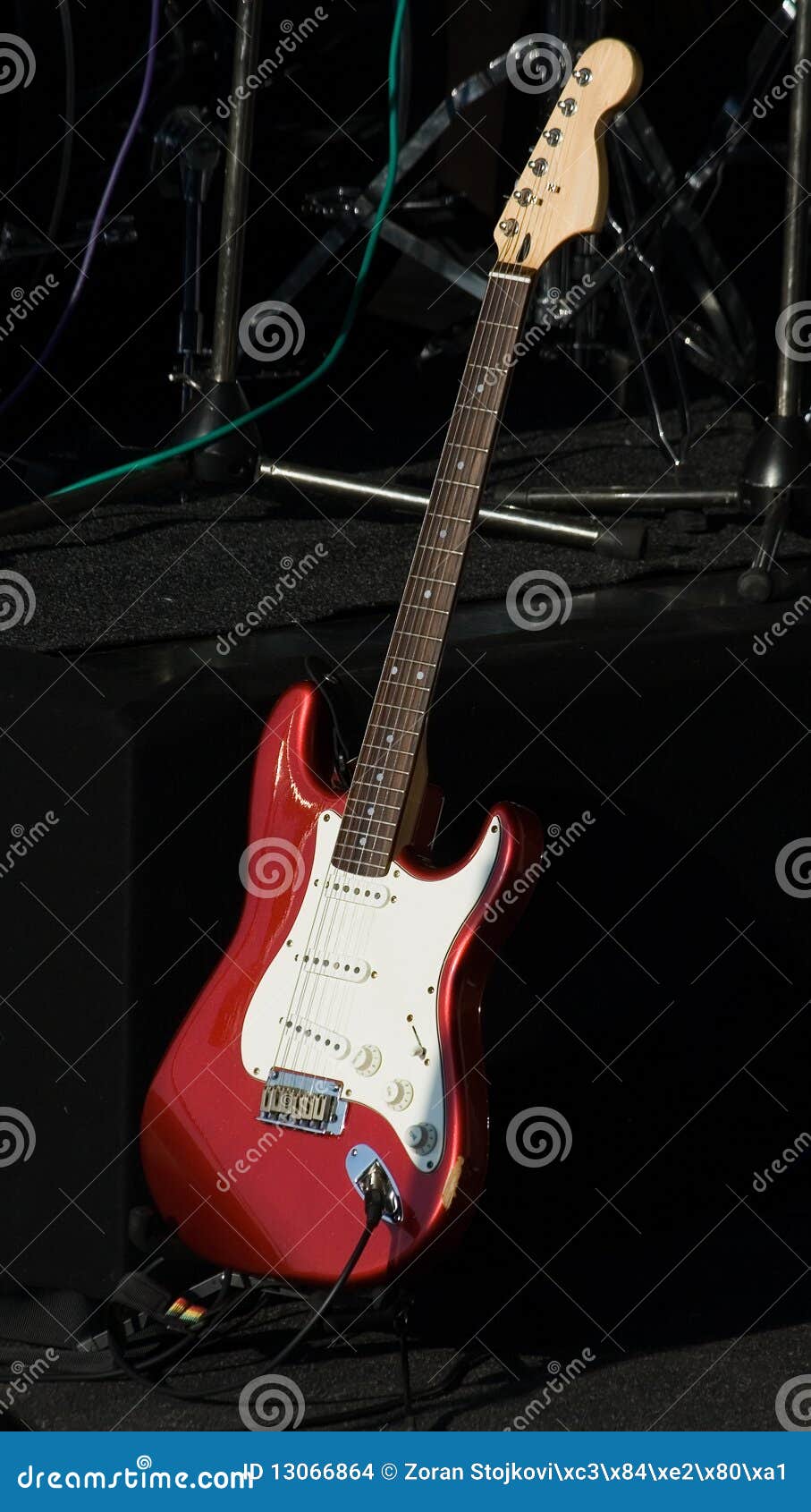 Electric guitar stock photo. Image of black, reggae, equipment 13066864