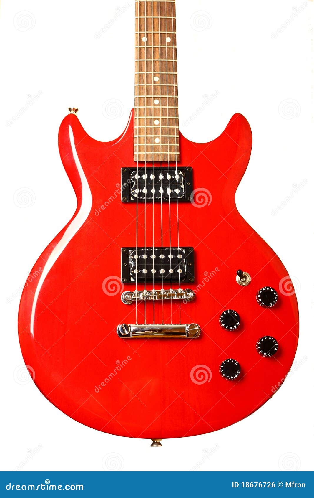 Electric guitar stock photo. Image of color, isolated 18676726