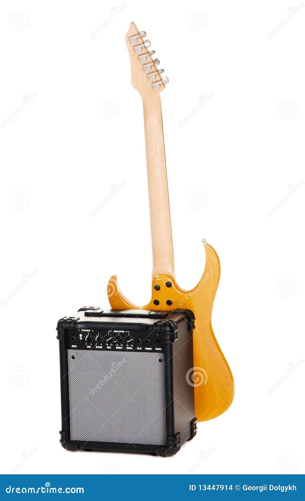 Electric Guitar With Amplifier Stock Photo Image of musical