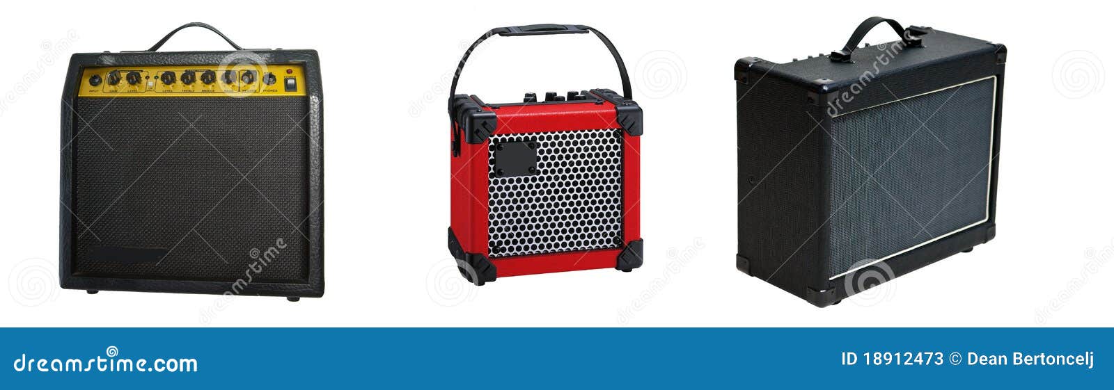 Electric guitar amplifier stock image. Image of blues 18912473