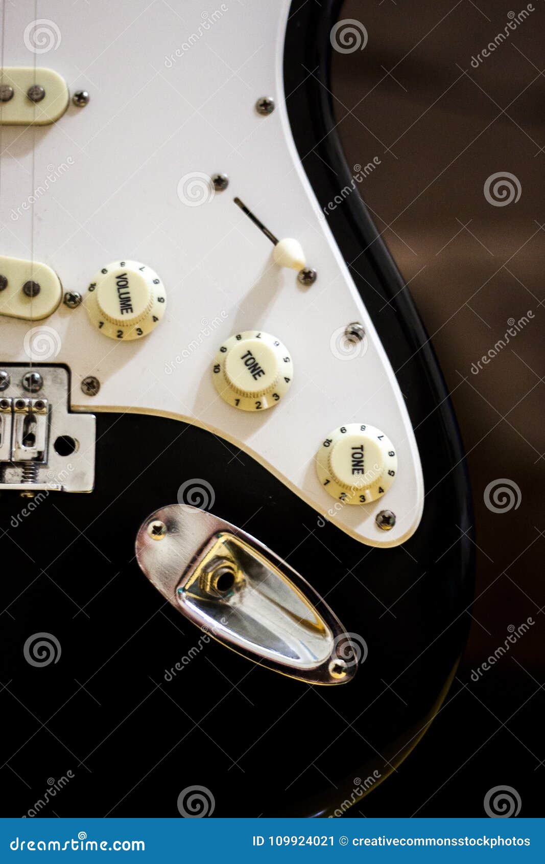 Electric Guitar Amplifier Cord Port Picture. Image 109924021