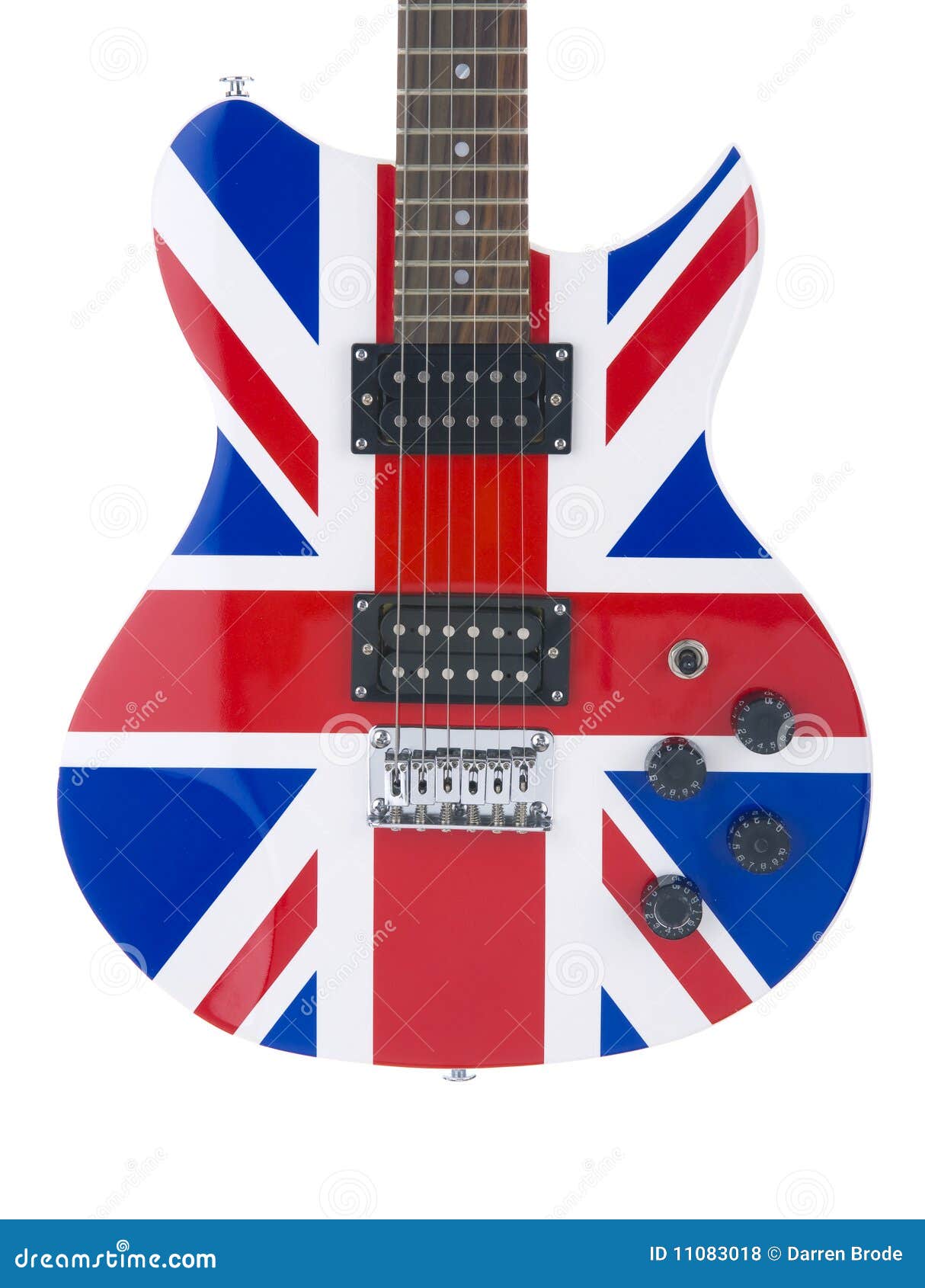 Electric Guitar Body With British Flag Stock Photo Image 11083018