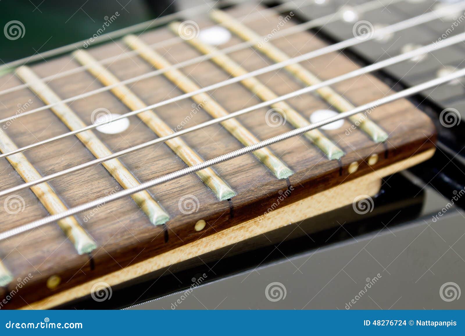 Electric Guitar Fretboard stock photo. Image of musical 48276724