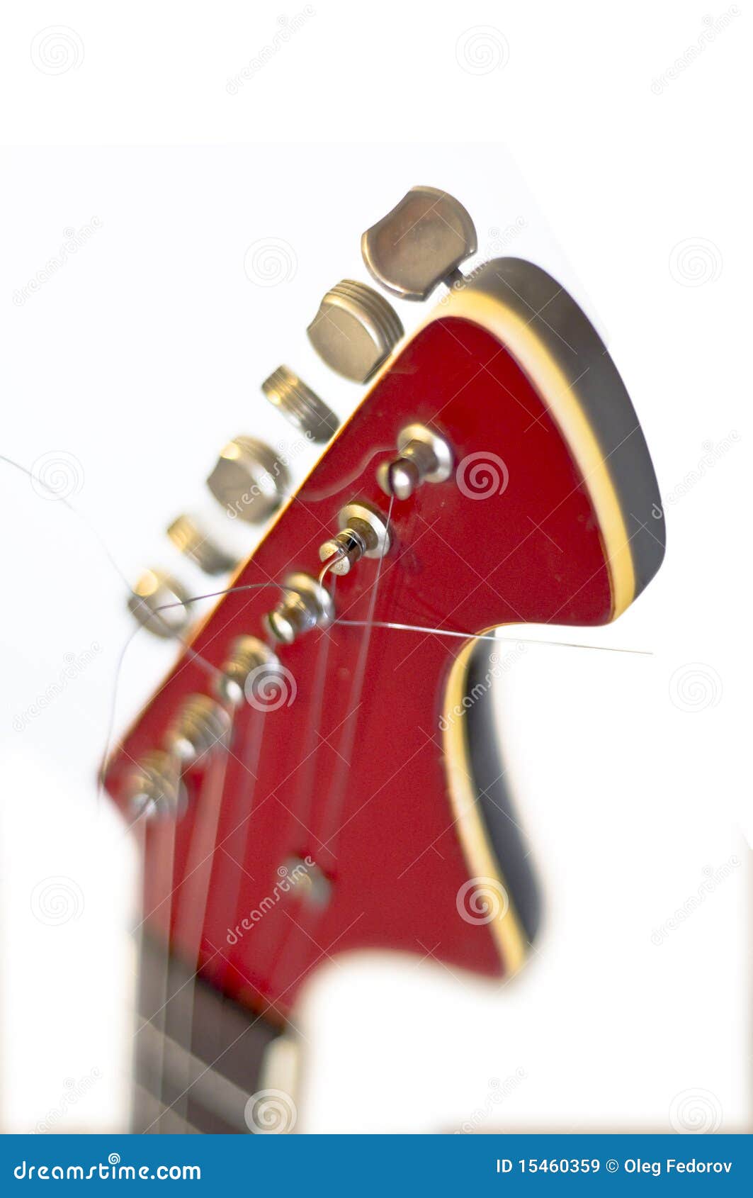 Electric guitar Headstock stock image. Image of bass 15460359
