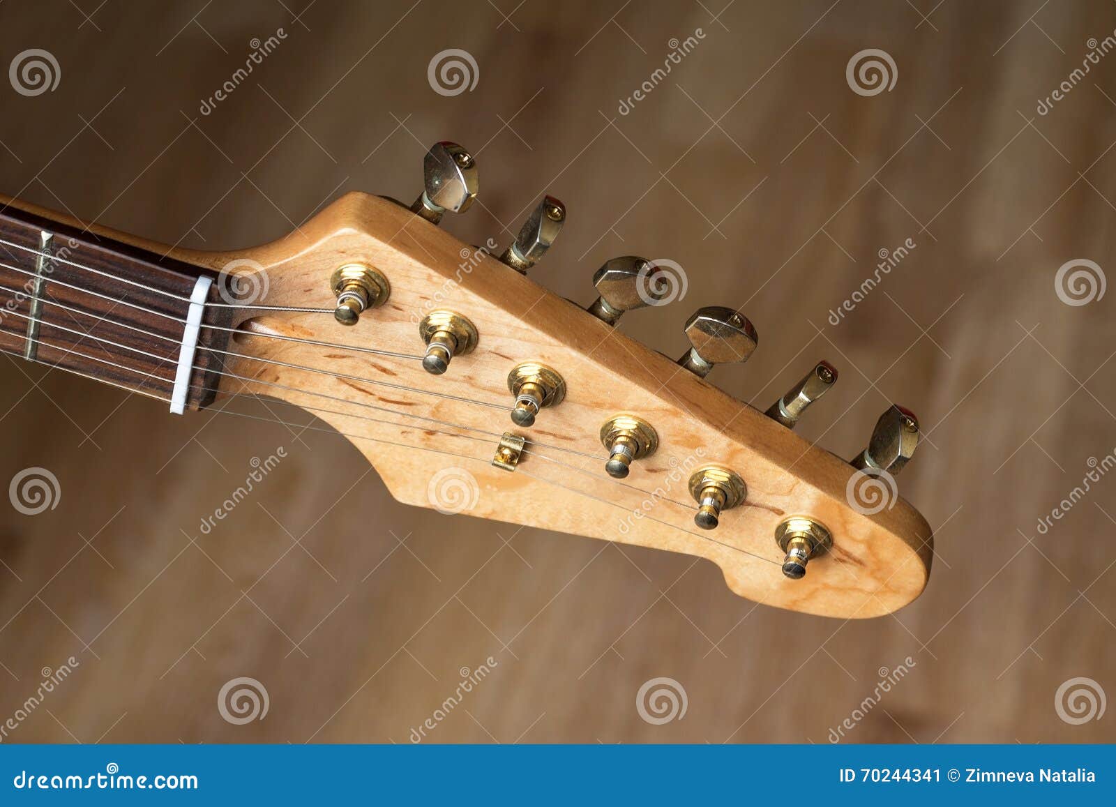 Electric Guitar Headstock, Close Up Stock Image Image of string, tune