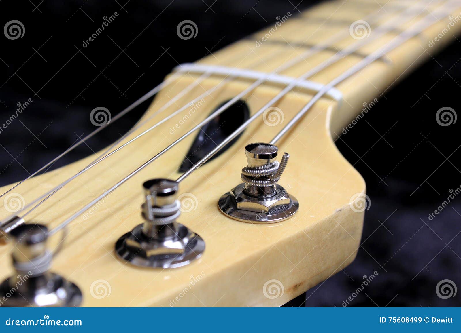 Electric guitar neck stock image. Image of tele, instrument 75608499