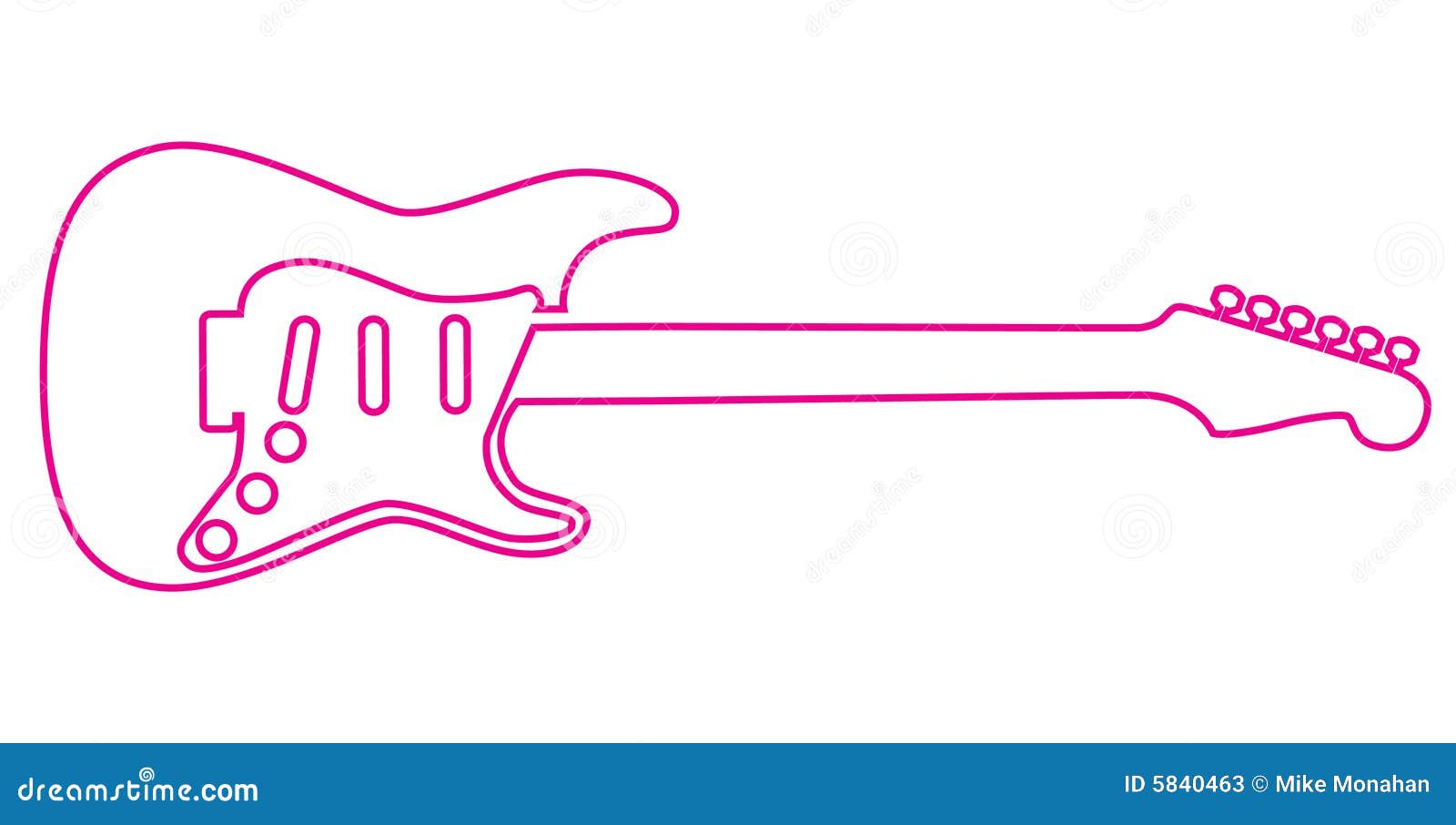 electric guitar outline