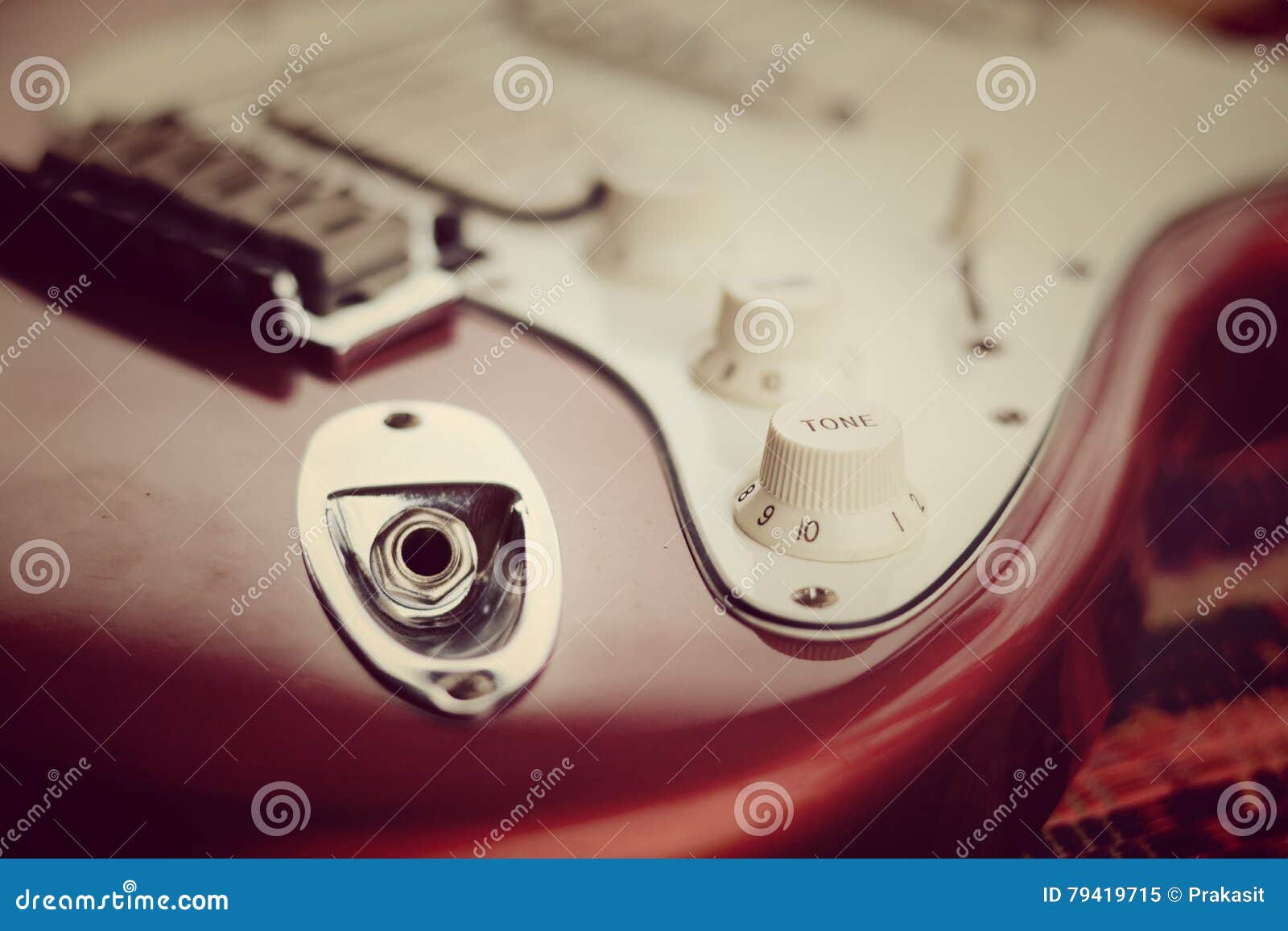 Electric Guitar Sound Control Stock Image Image of string, musical
