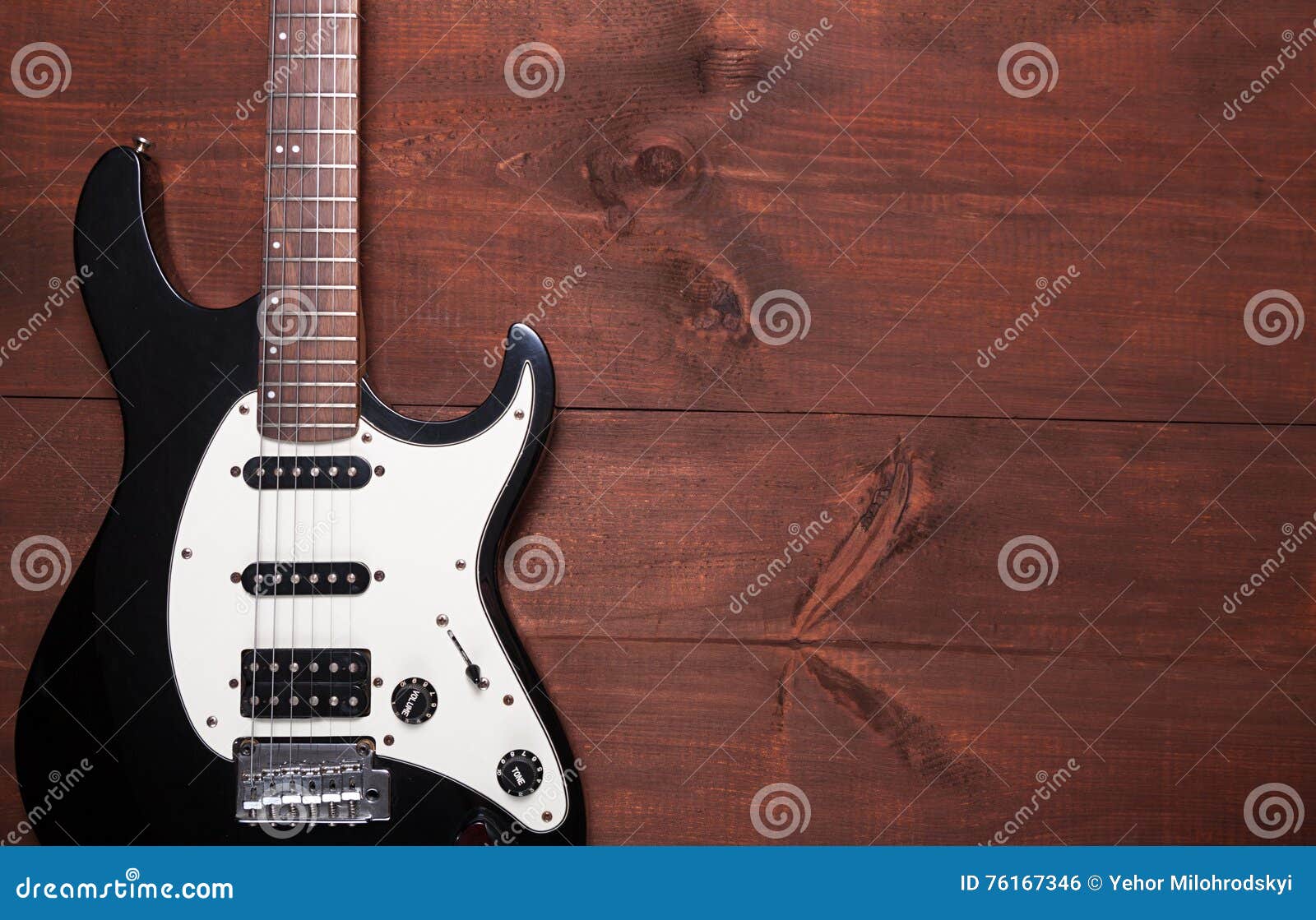 Electric Guitar on the Table Stock Photo Image of music, background