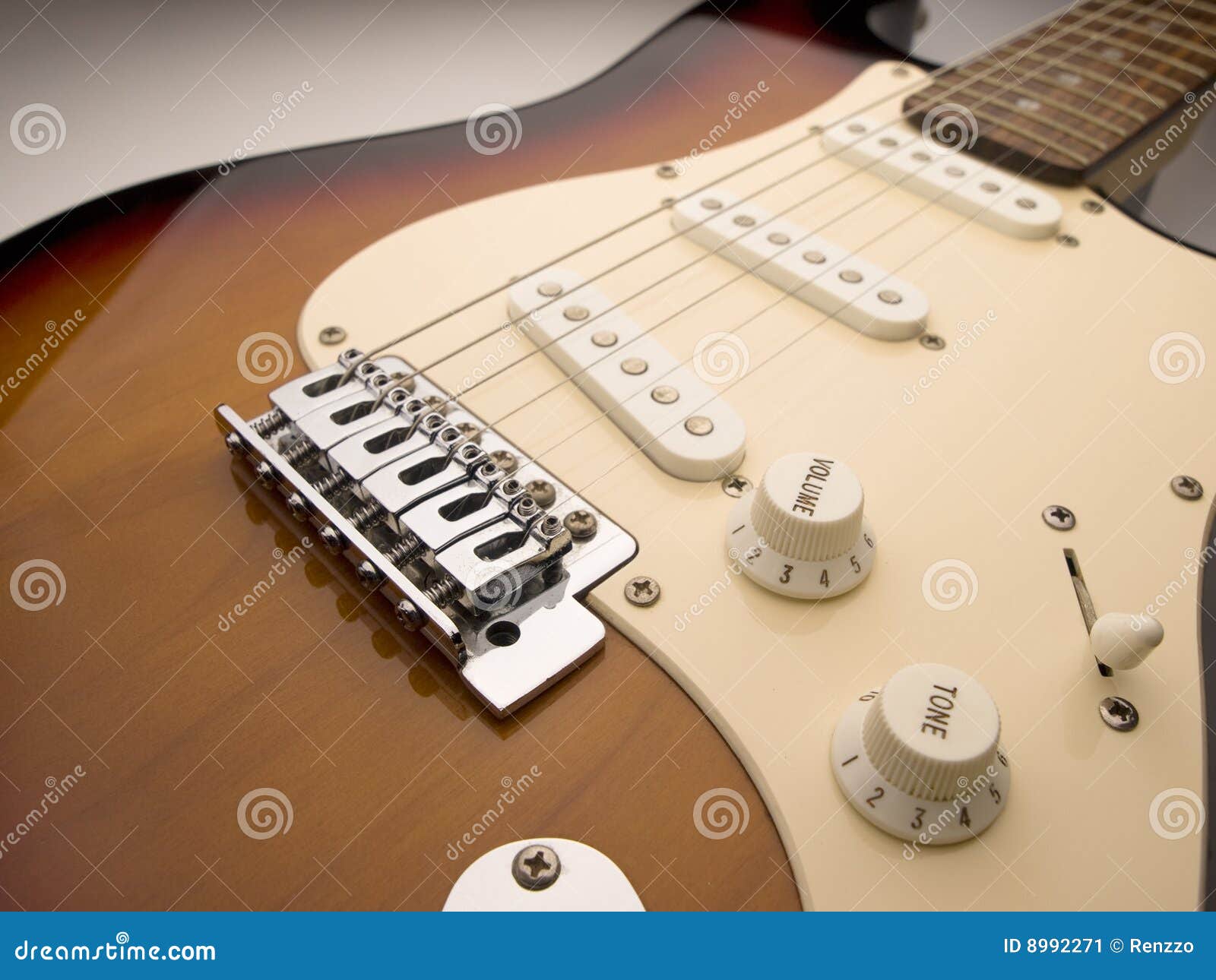 Electric Guitar Wide Angle Close Up Stock Image Image of roll