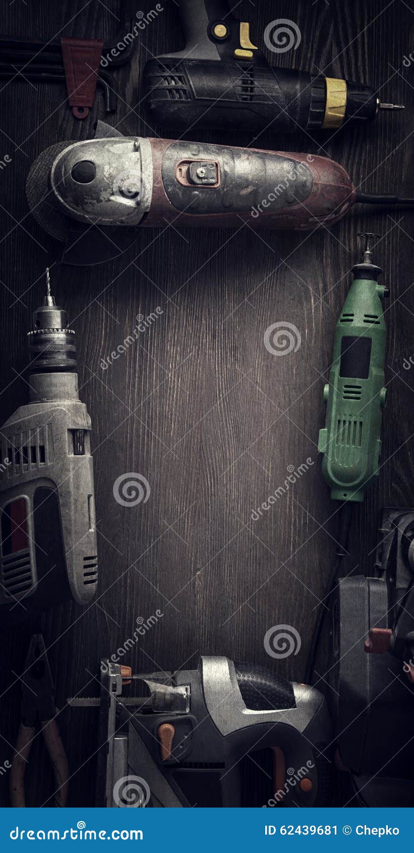 Electric hand tools stock image. Image of engineer, electrical 62439681