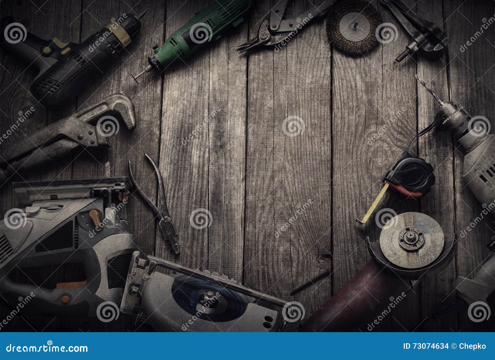 Electric Hand Tools (screwdriver Drill Saw Jigsaw Jointer) Top V Stock Photo Image of cutting