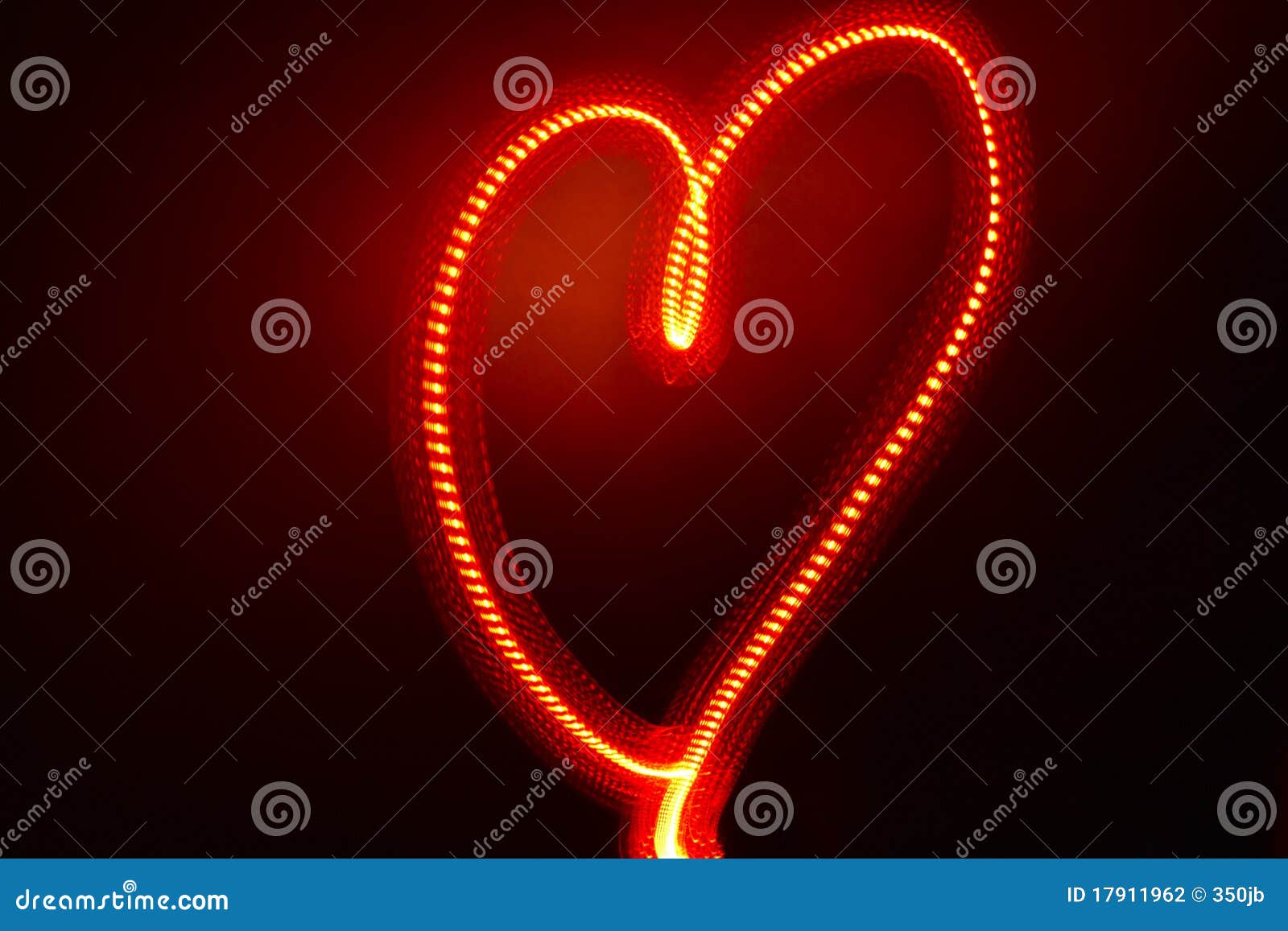 Electric Heart stock photo. Image of illuminated, heart 17911962