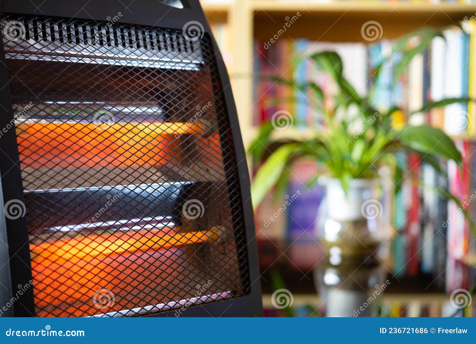 An Electric Heater in a Living Room Stock Photo Image of classic