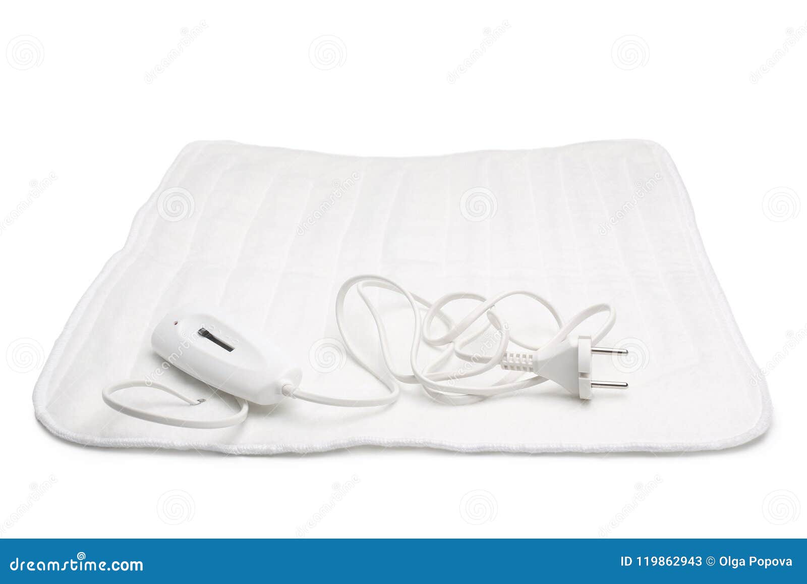 Electric heating pad stock image. Image of comfort, cozy 119862943