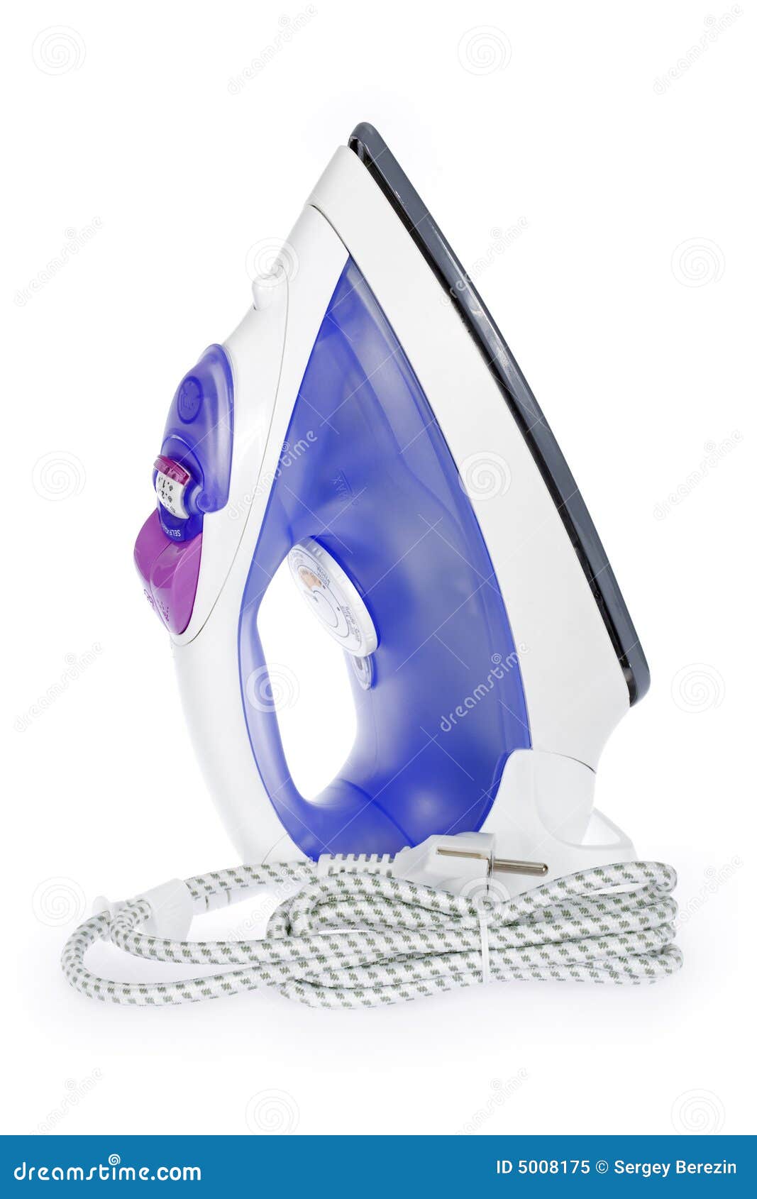 Electric iron stock image. Image of laundromat, plastic 5008175