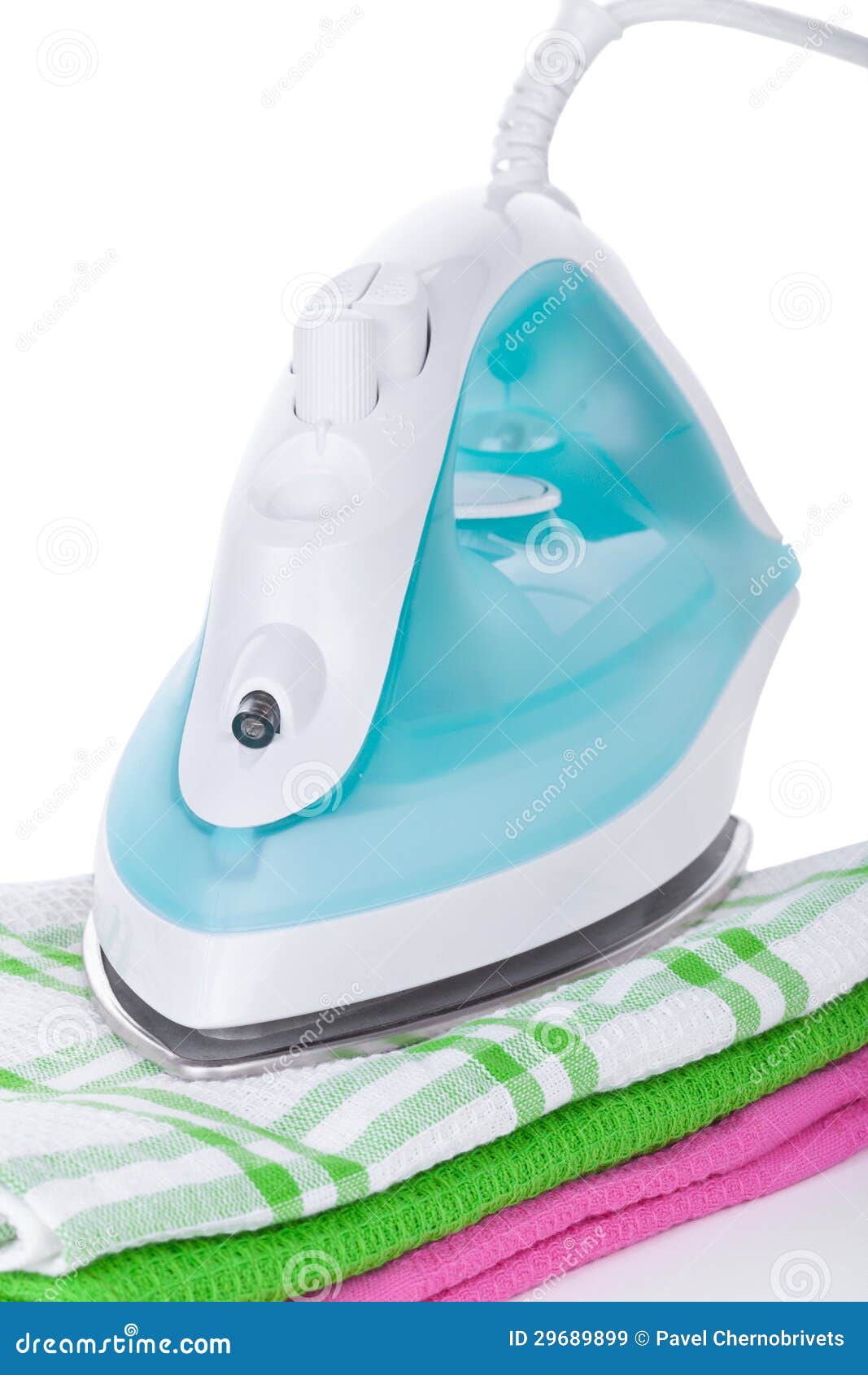 Electric iron and clothes stock image. Image of iron 29689899