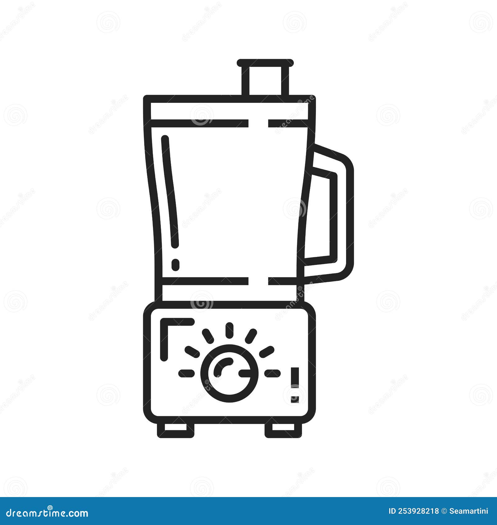 Electric Juicer Line Icon, Kitchen Appliances Stock Vector