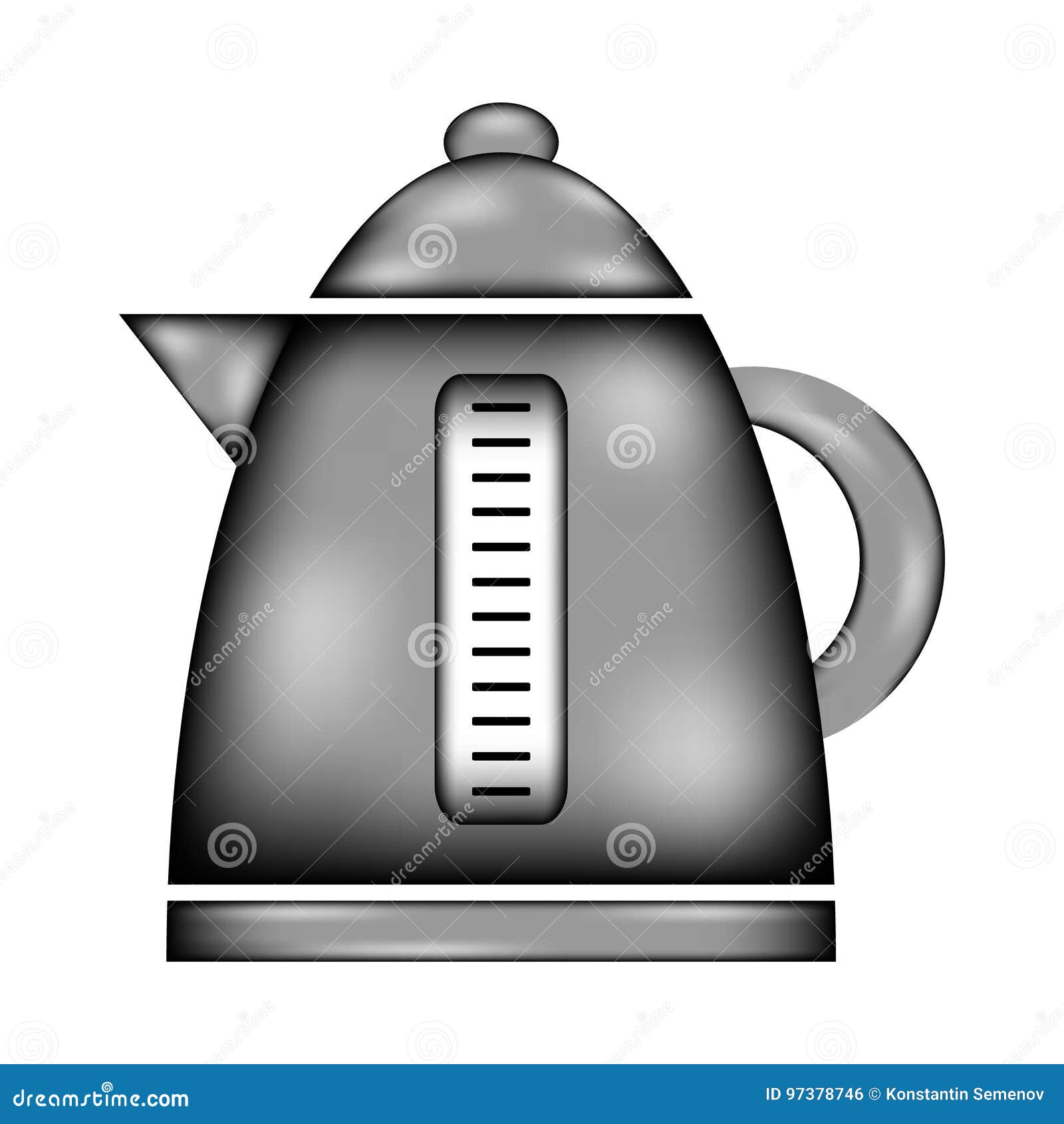 Electric kettle sign icon. stock illustration. Illustration of culinary