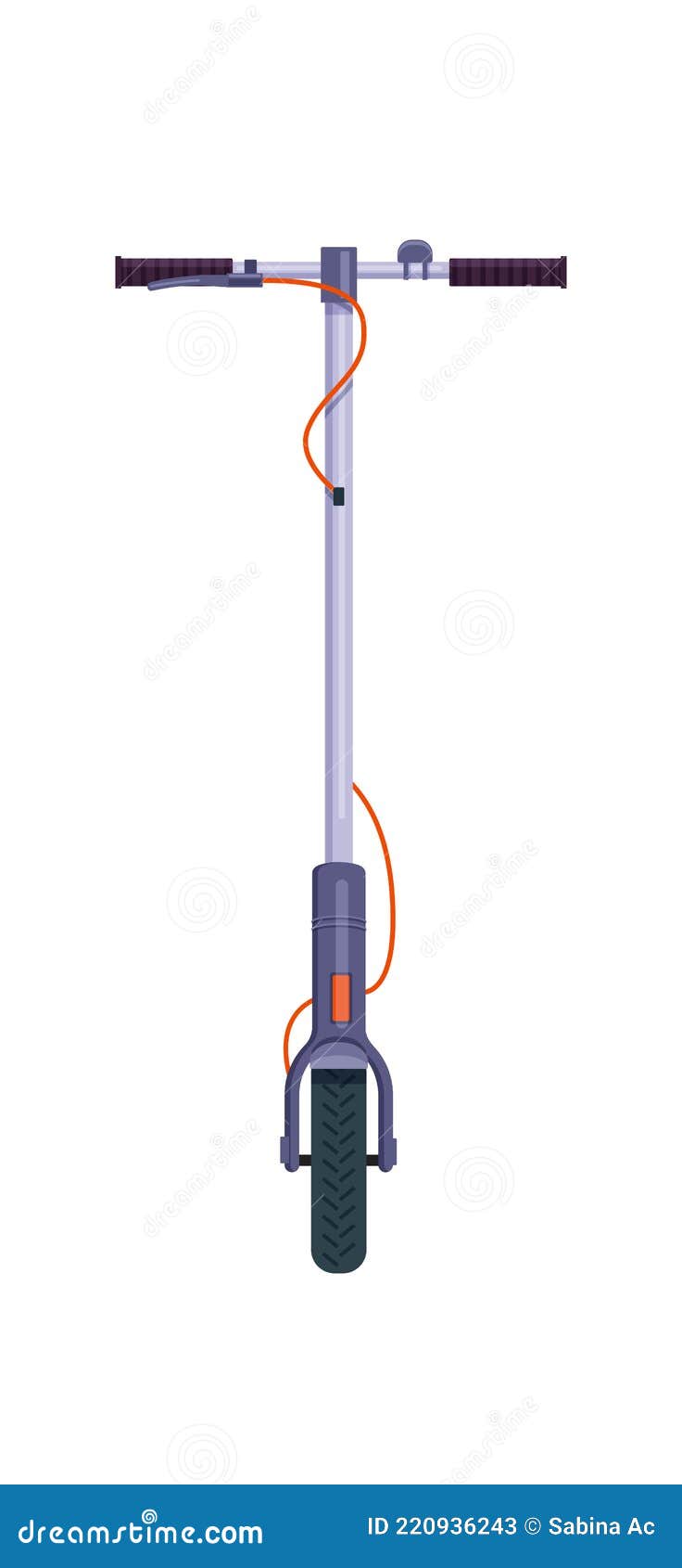 Set Of 3 Electric Kick Scooters With Map Location Pin And Battery