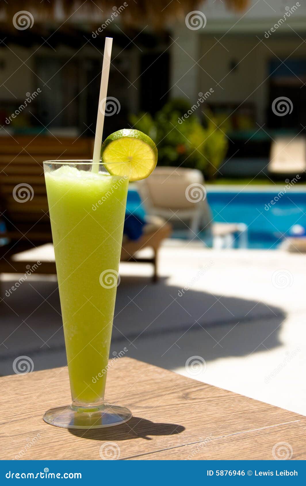 Electric Lemonade by the Pool Stock Photo Image of water, close 5876946