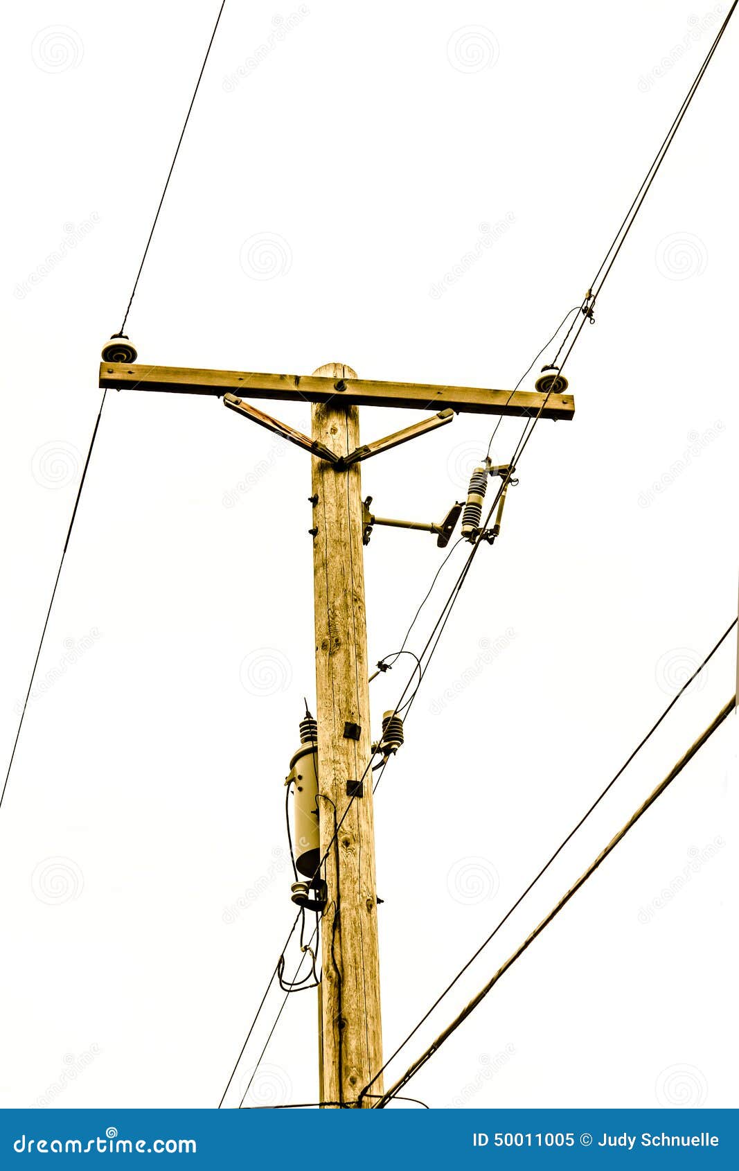 Electric Light Pole and Lines Stock Image Image of pole, abstract