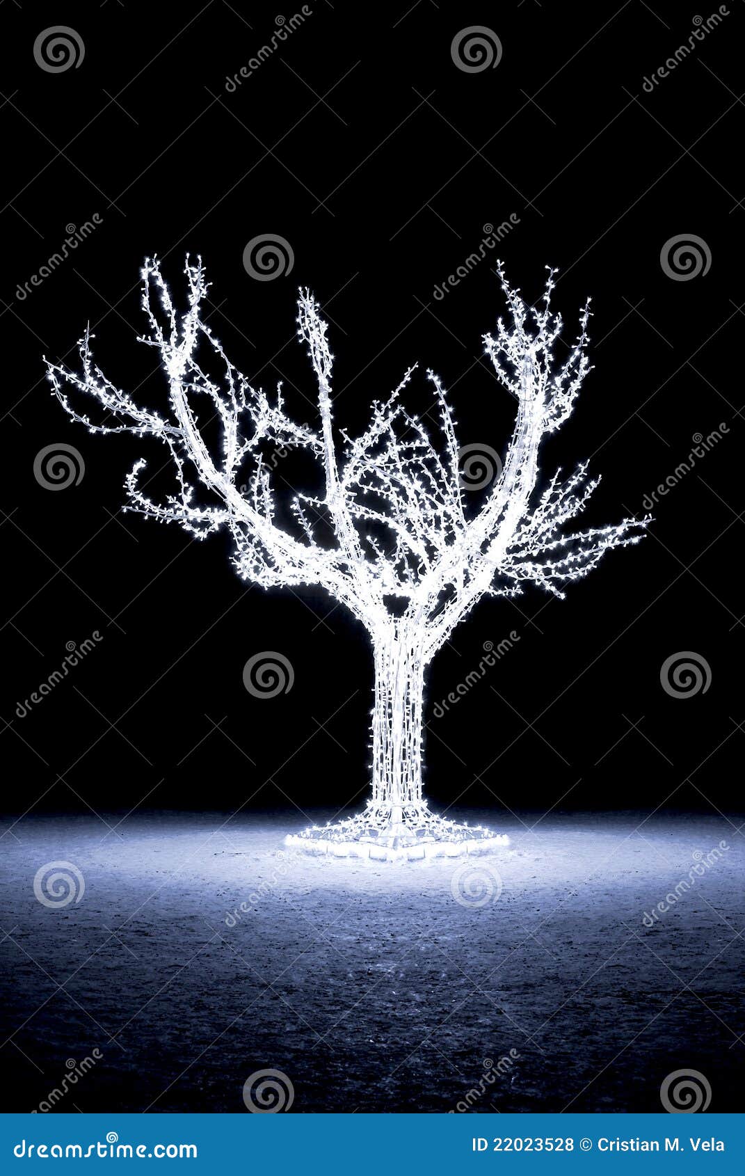 Electric lights tree stock photo. Image of background 22023528