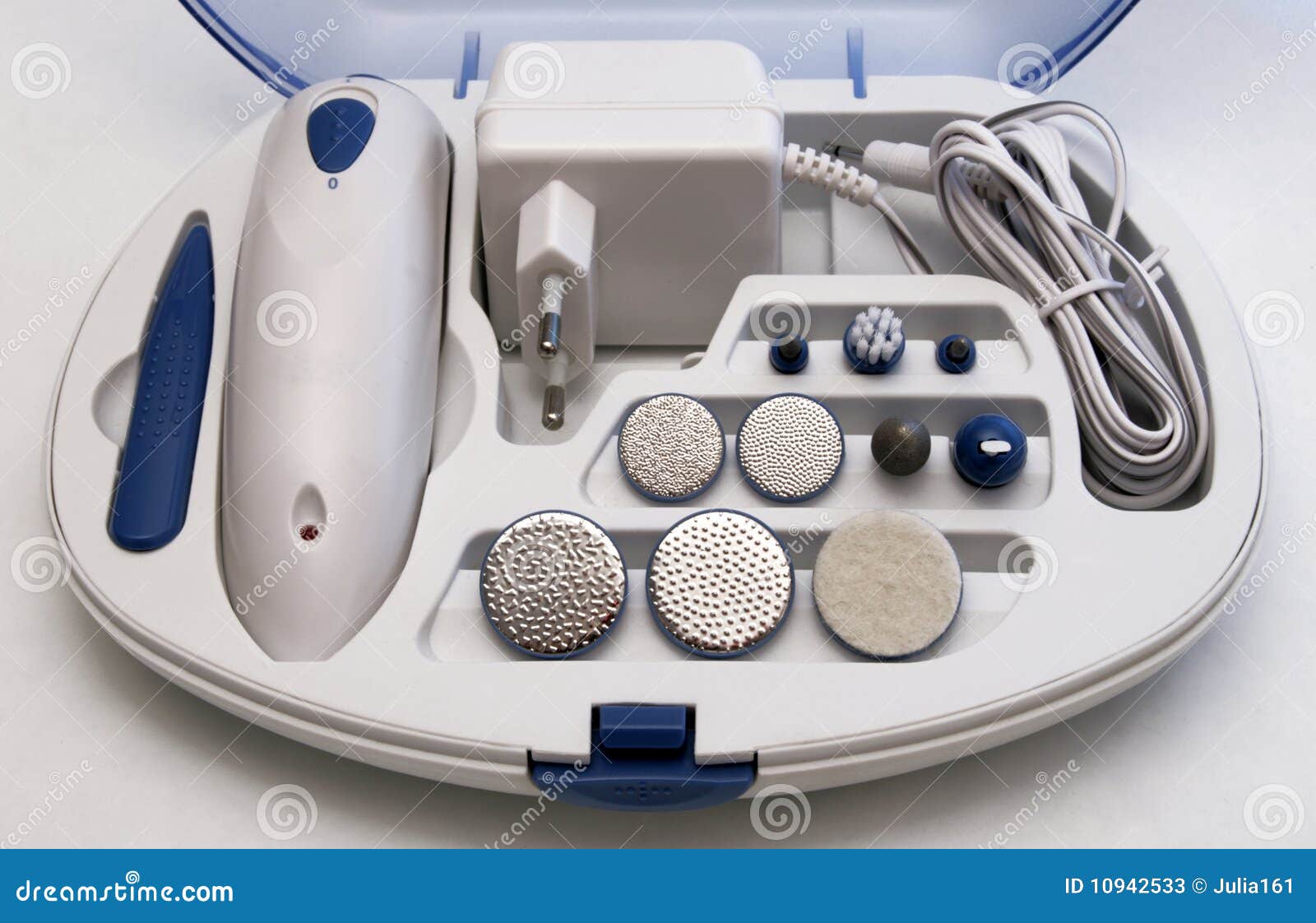 Electric Manicure and Pedicure Stock - Image of sharp, elegance: