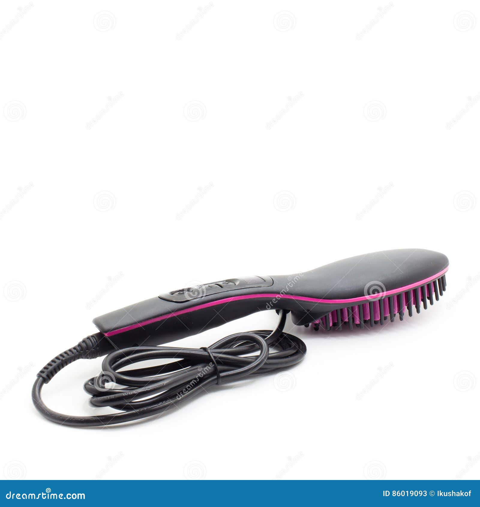 Electric Massage Comb. Isolated Stock Image Image of black