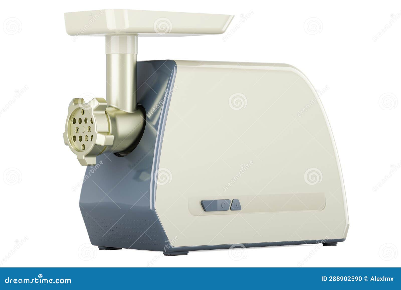 electric meat grinder, meat mincer. 3d rendering