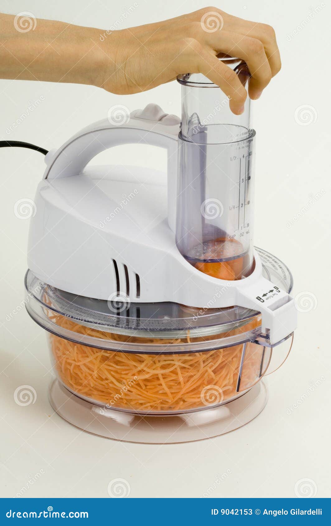 Electric Mixer Mixes Paint In A White Bucket. Paddle Mixer Over A