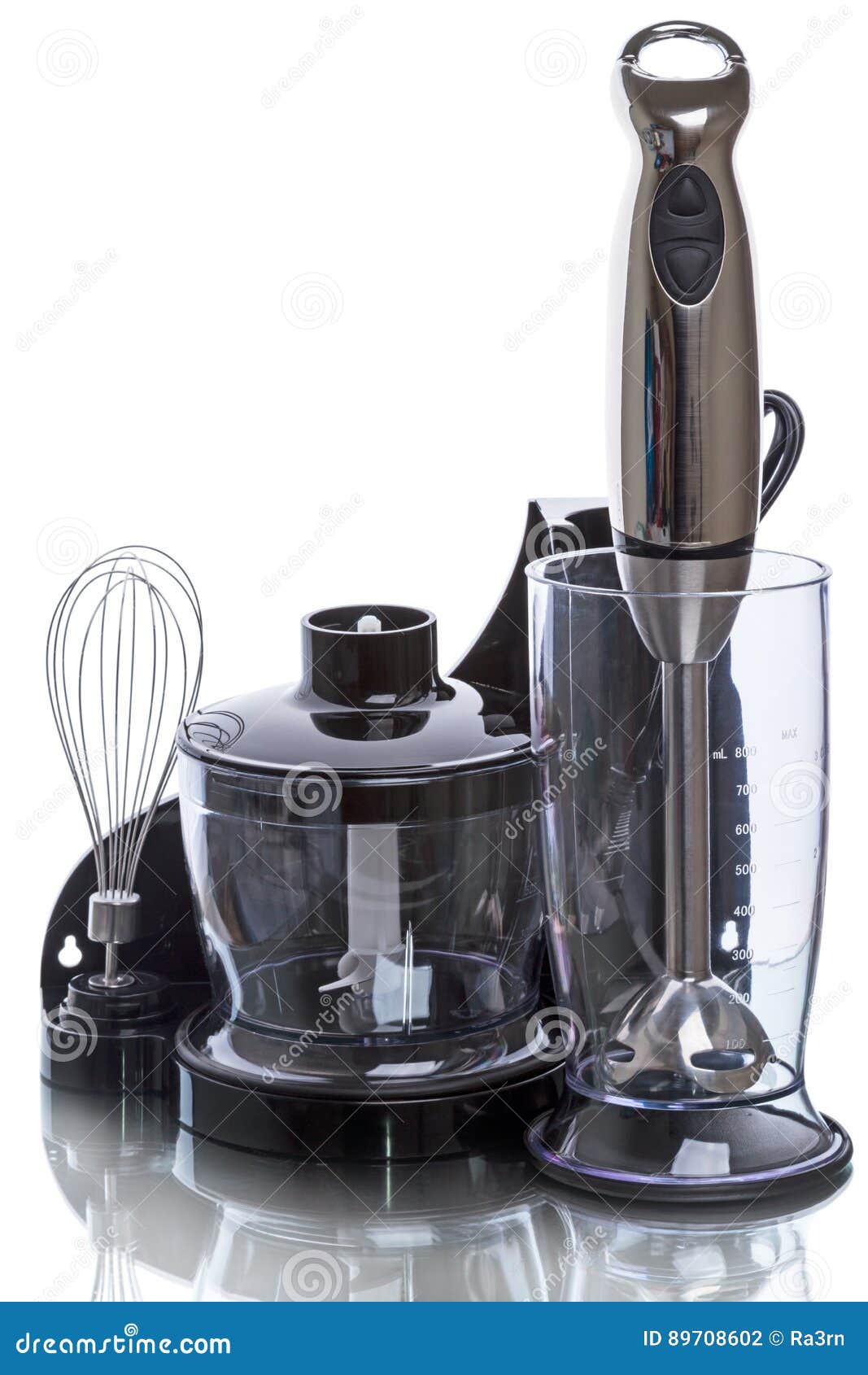 Electric Mixer with Attachments Stock Photo Image of stainless