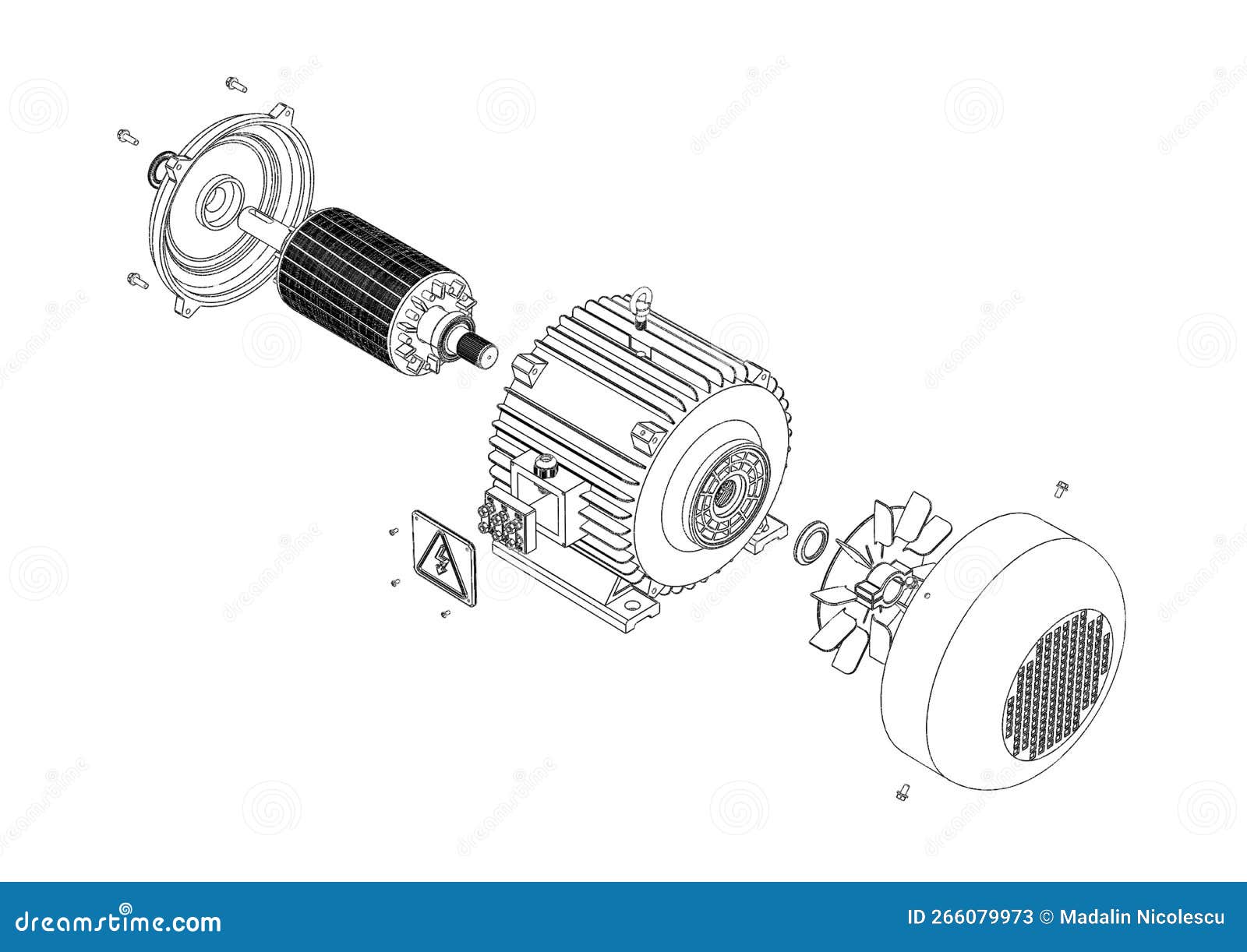 Exploded view hamburger royalty free stock photography cartoondealer