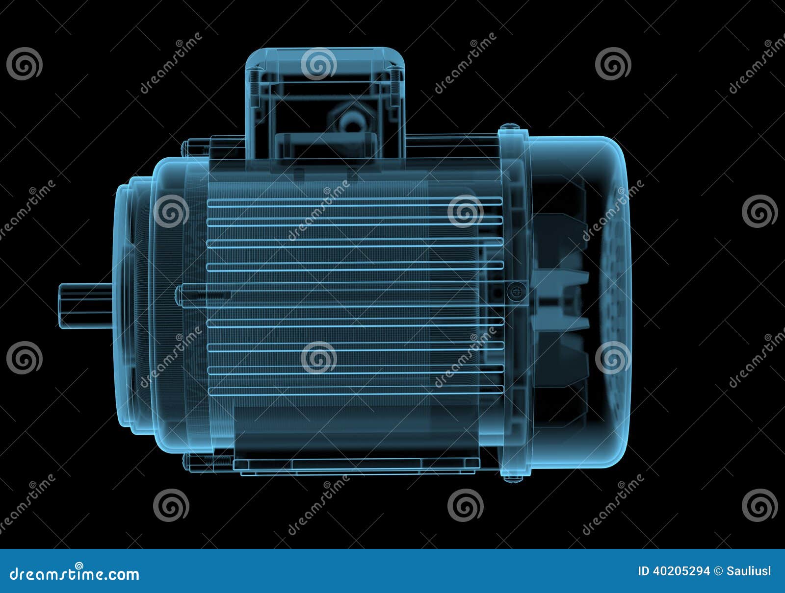 electric motor with internals