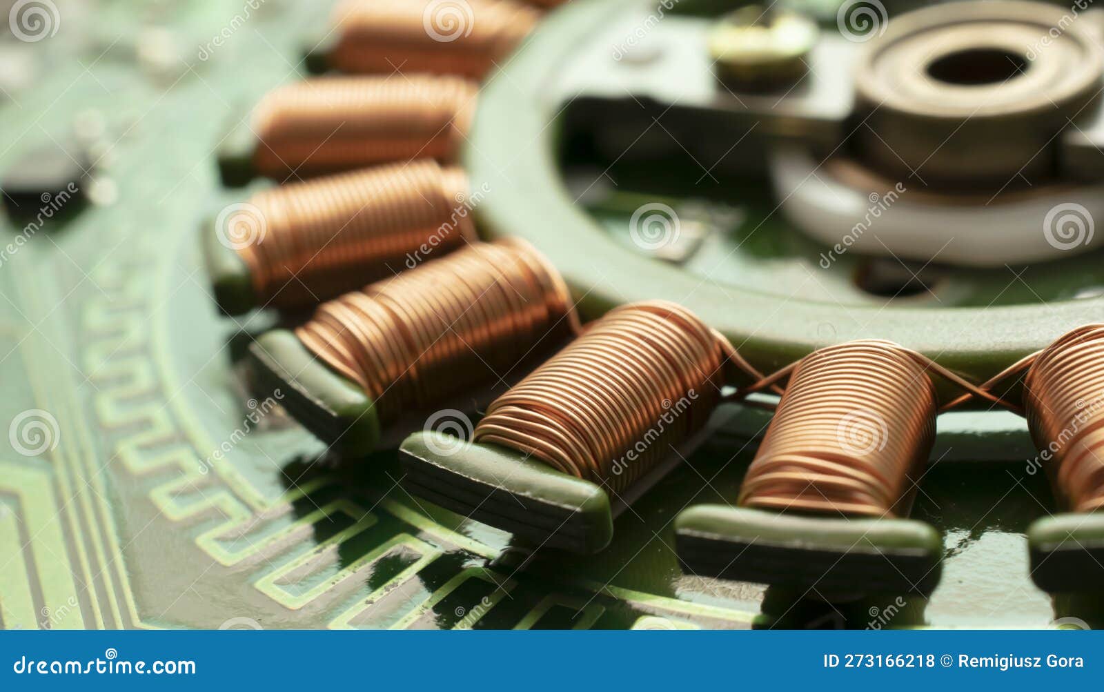 Electric Motor, Drive, Copper Motor Coils Stock Photo Image of inductor