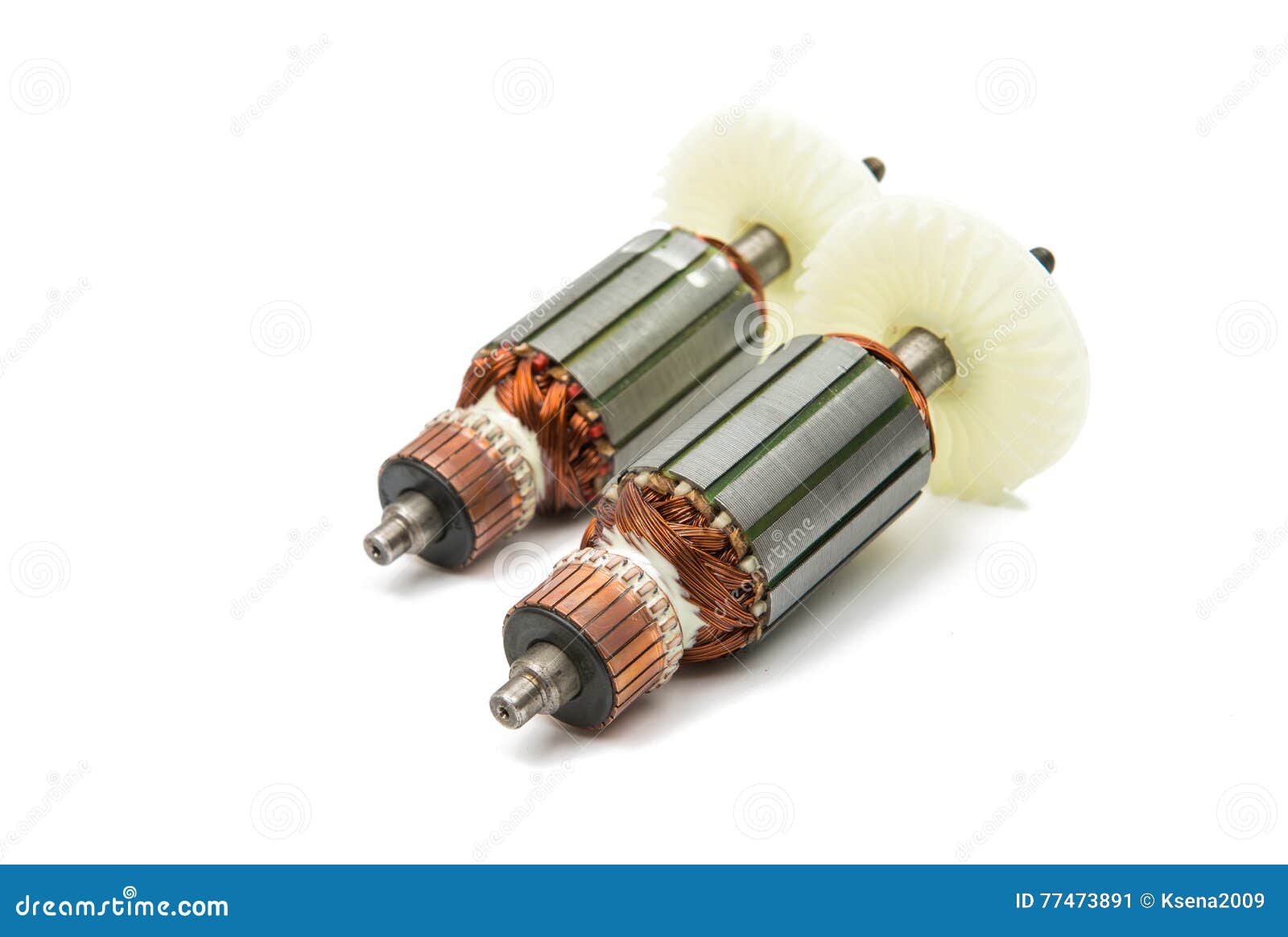 Electric Motor Rotor Isolated Stock Image Image of electronic