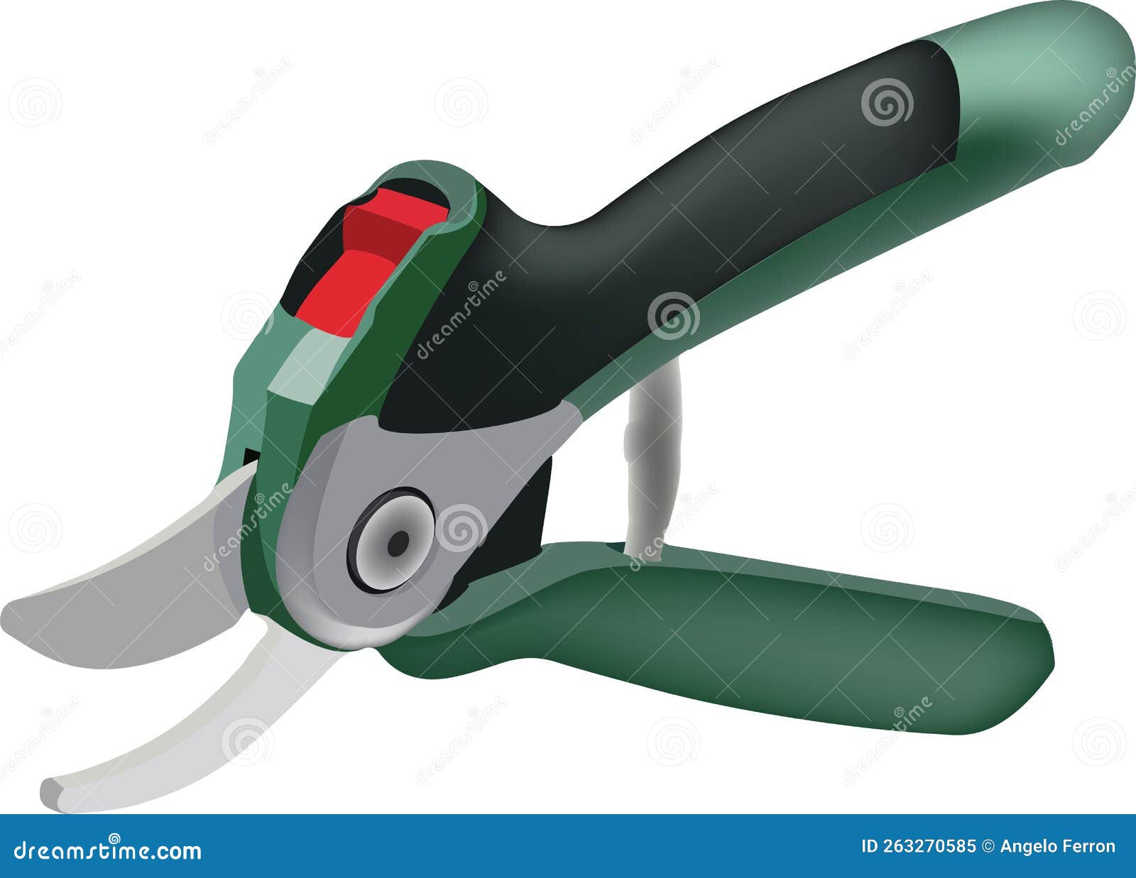 Electric Nippers for Agriculture and Hobby Stock Vector Illustration