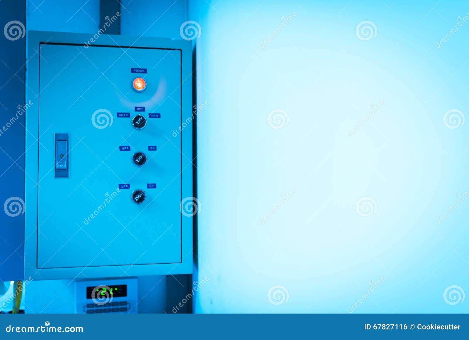 Electric Outdoor Fuse Box in Soft Light Stock Photo Image of concepts