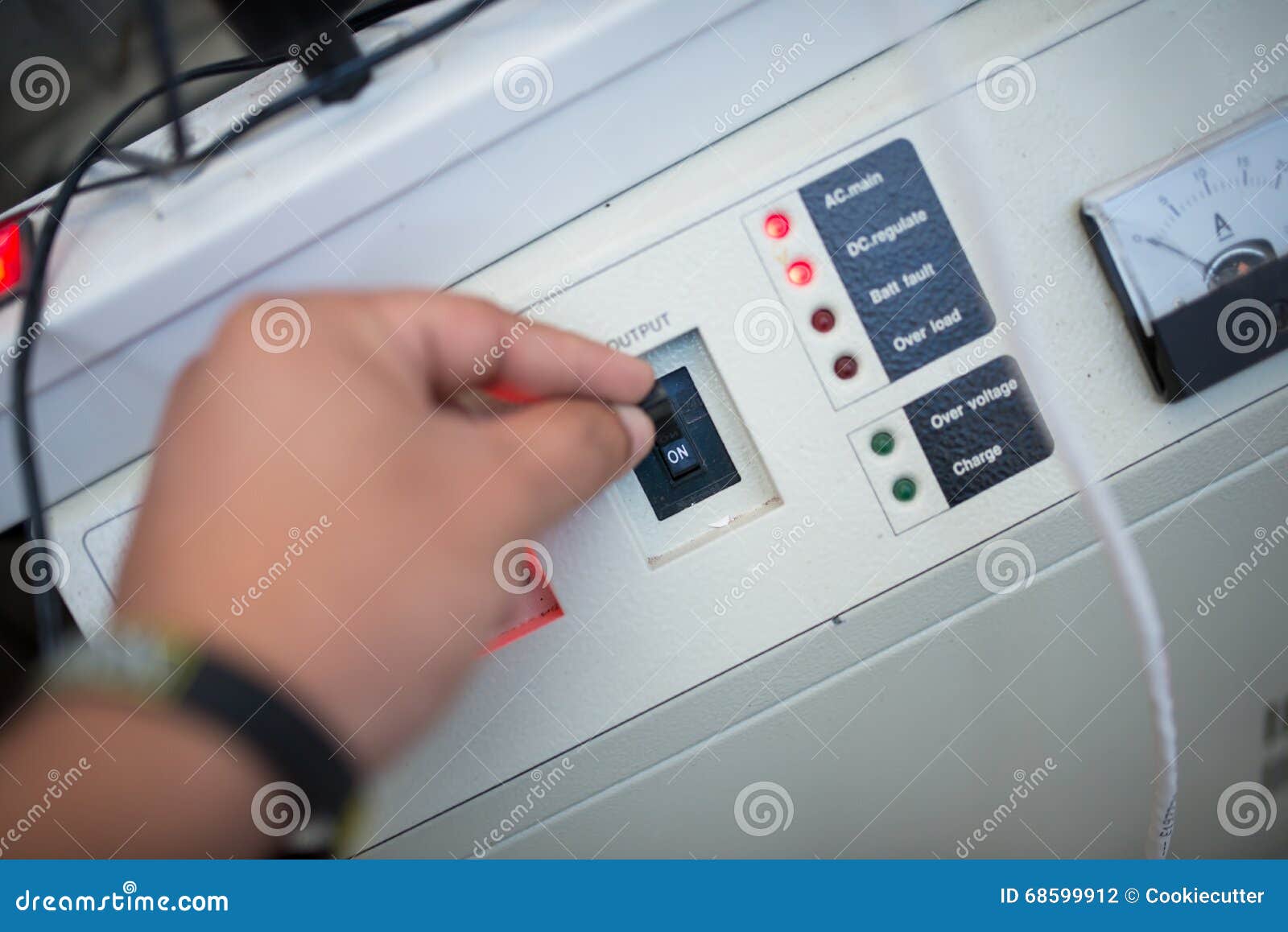Electric Outdoor Fuse Box in Soft Light Stock Photo Image of industry