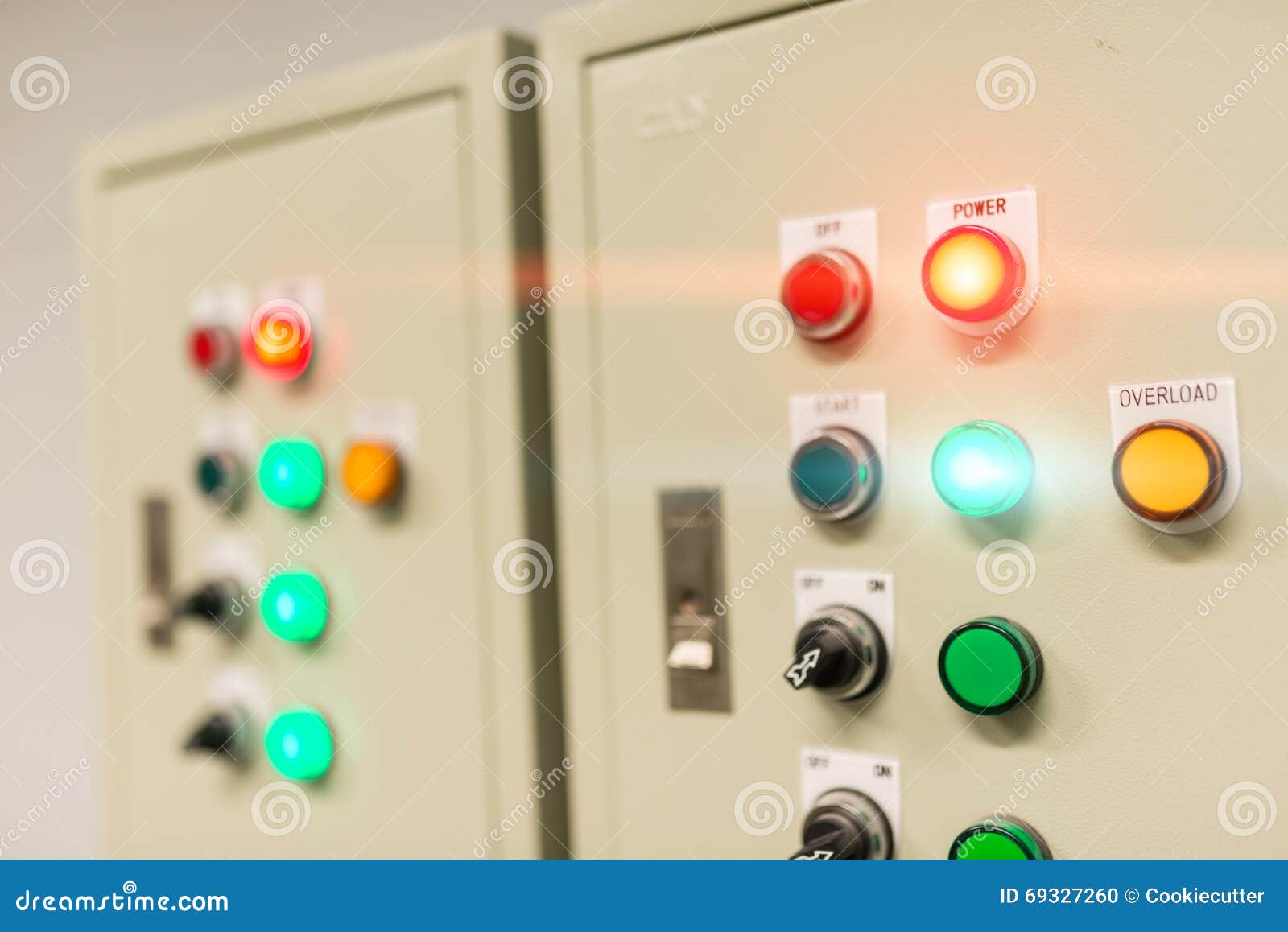 Electric Outdoor Fuse Box in Soft Light Stock Photo Image of